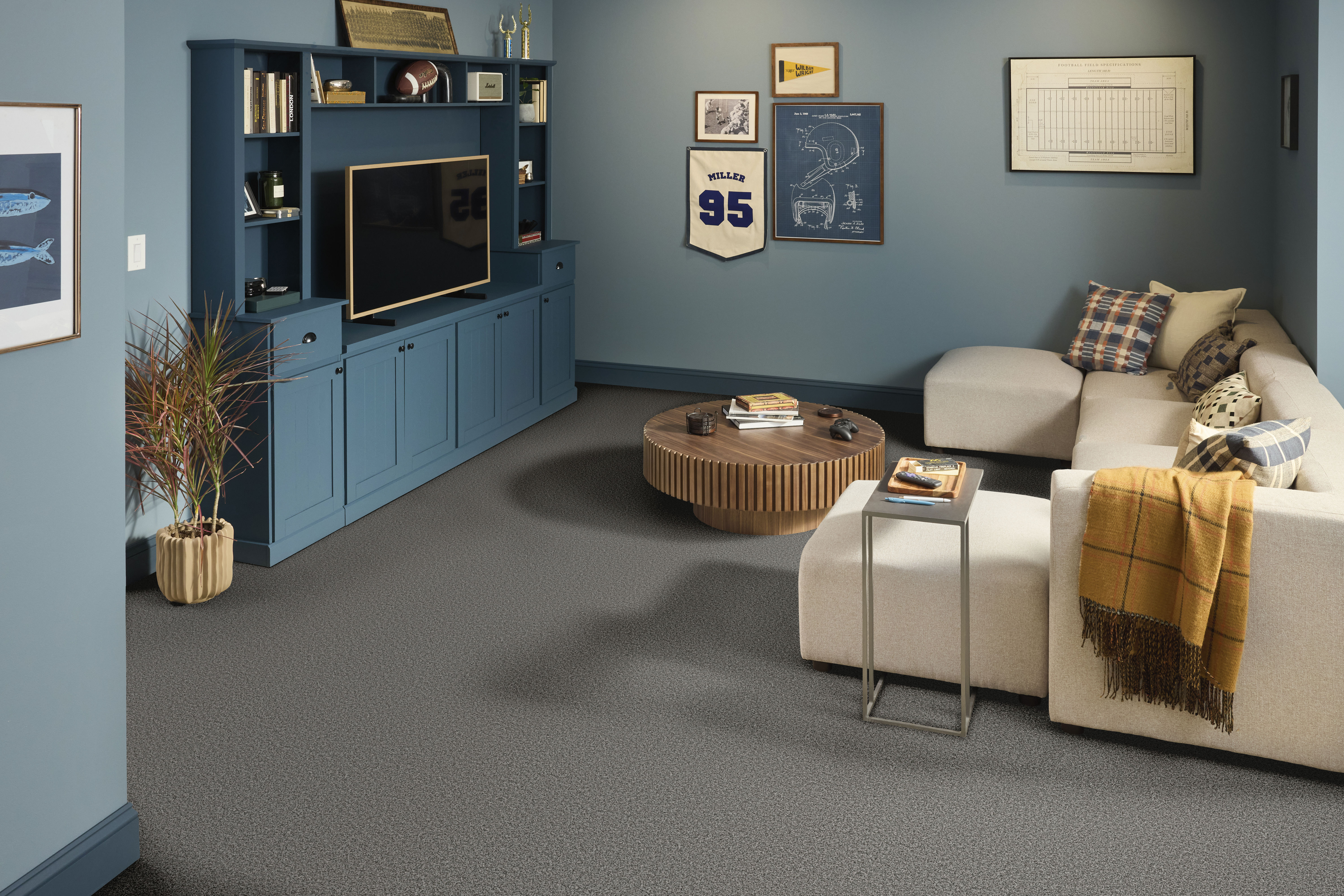 TWEED COMFORT BLUE ALL DRESSED UP ROOM