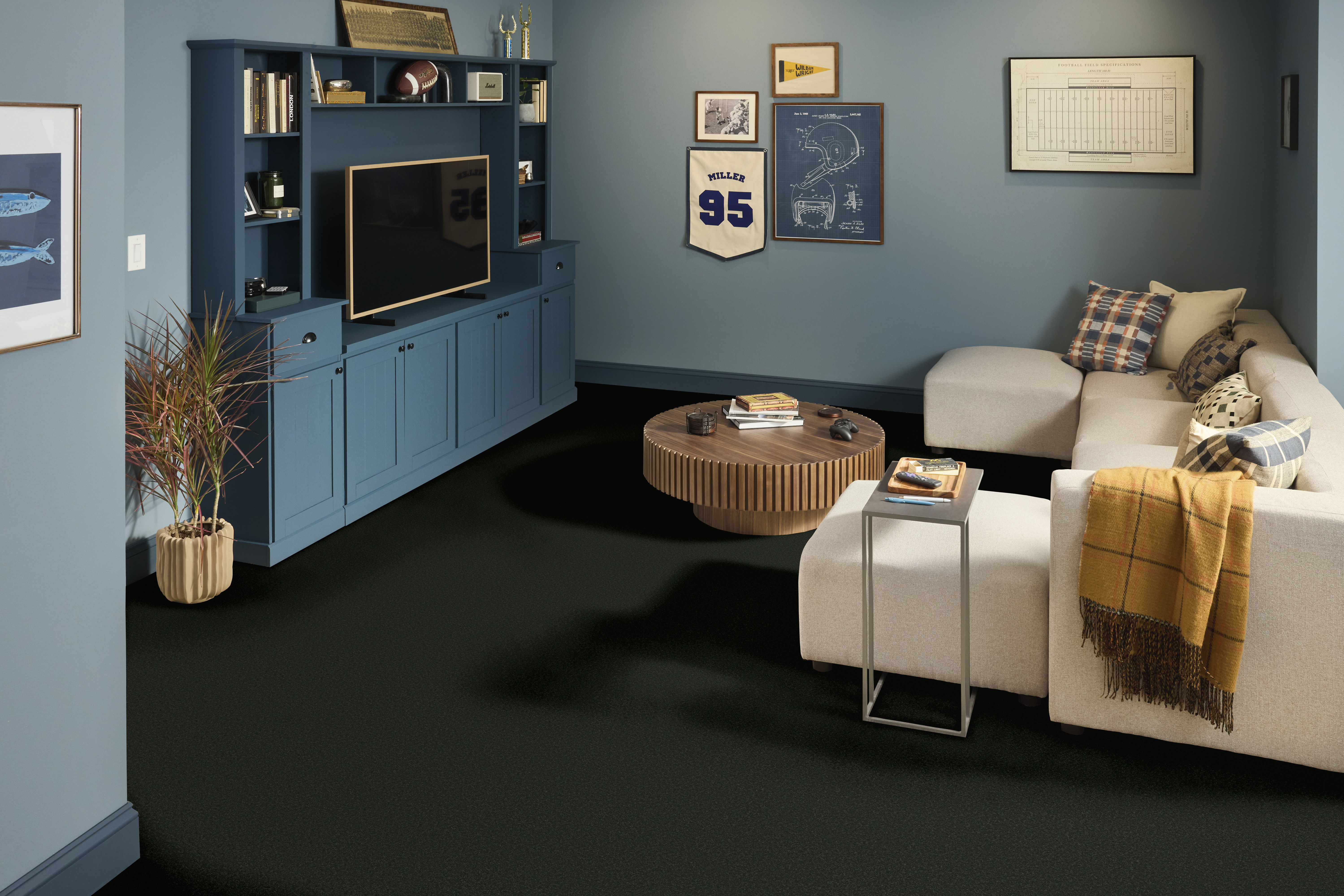 SMOOTH TONE BLUE EVERGREEN ROOM