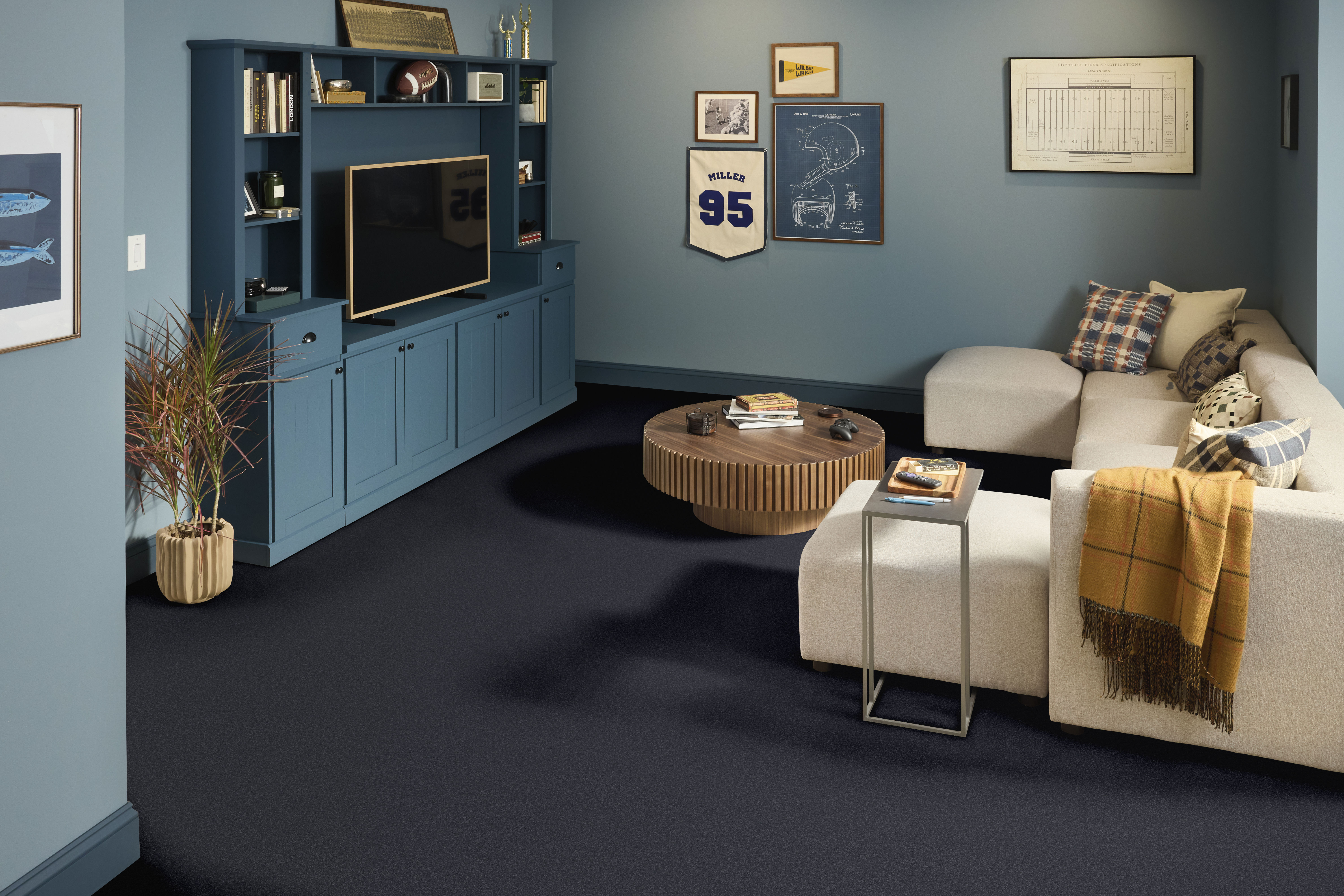 SMOOTH TONE BLUE DEEP INDIGO ROOM