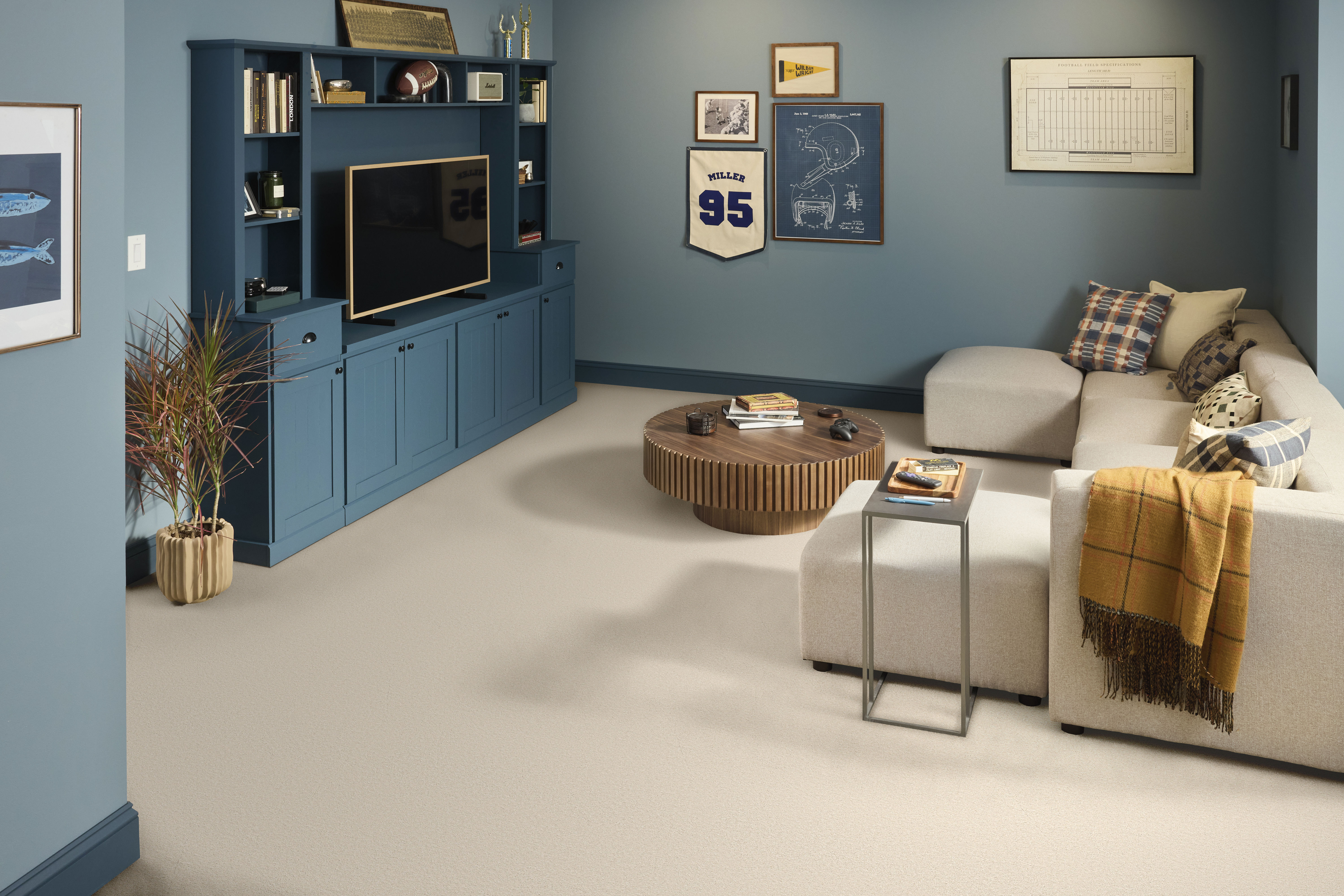 CLASSIC TONE BLUE SOFT SAND ROOM