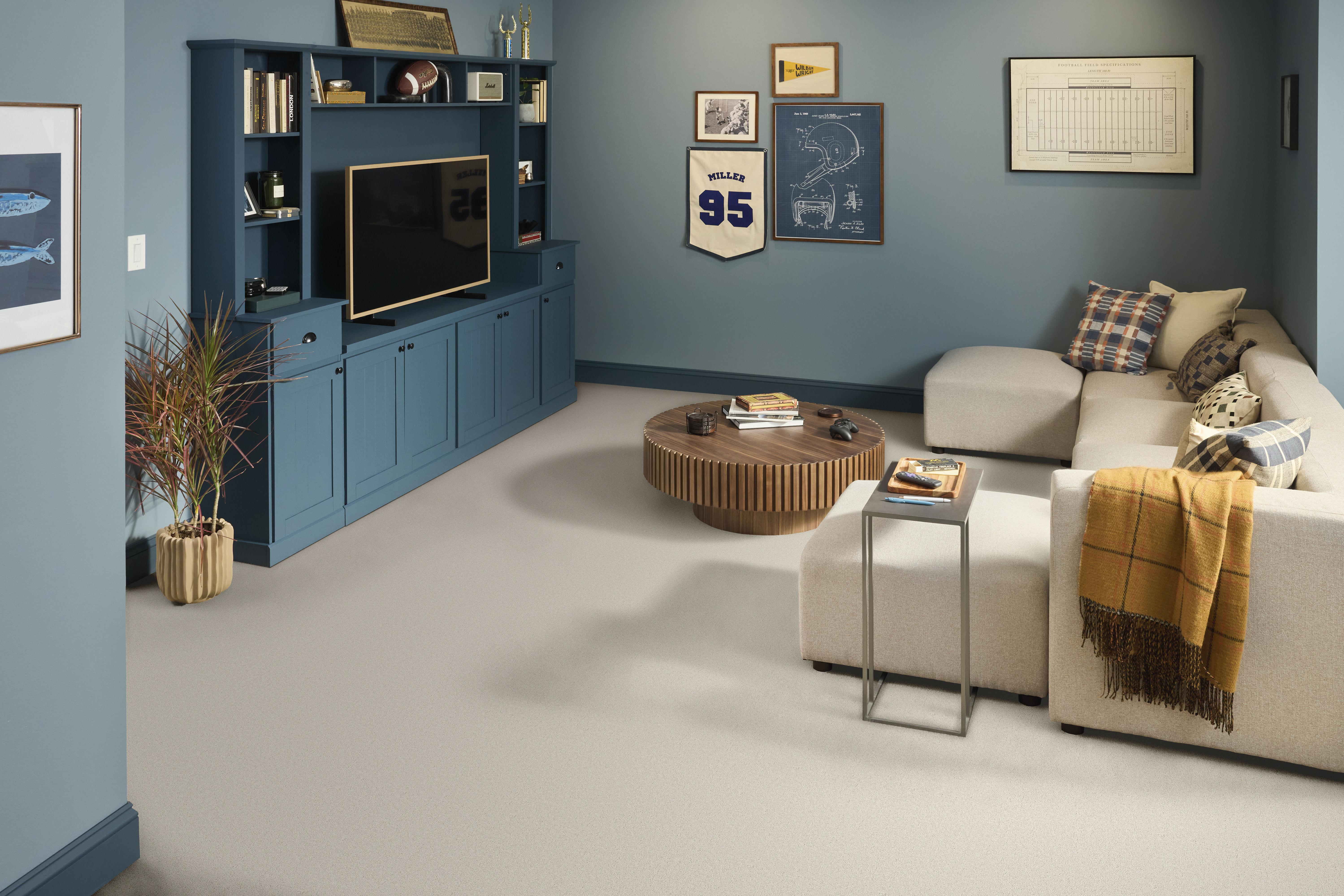 CLASSIC TONE BLUE MINIMALIST ROOM