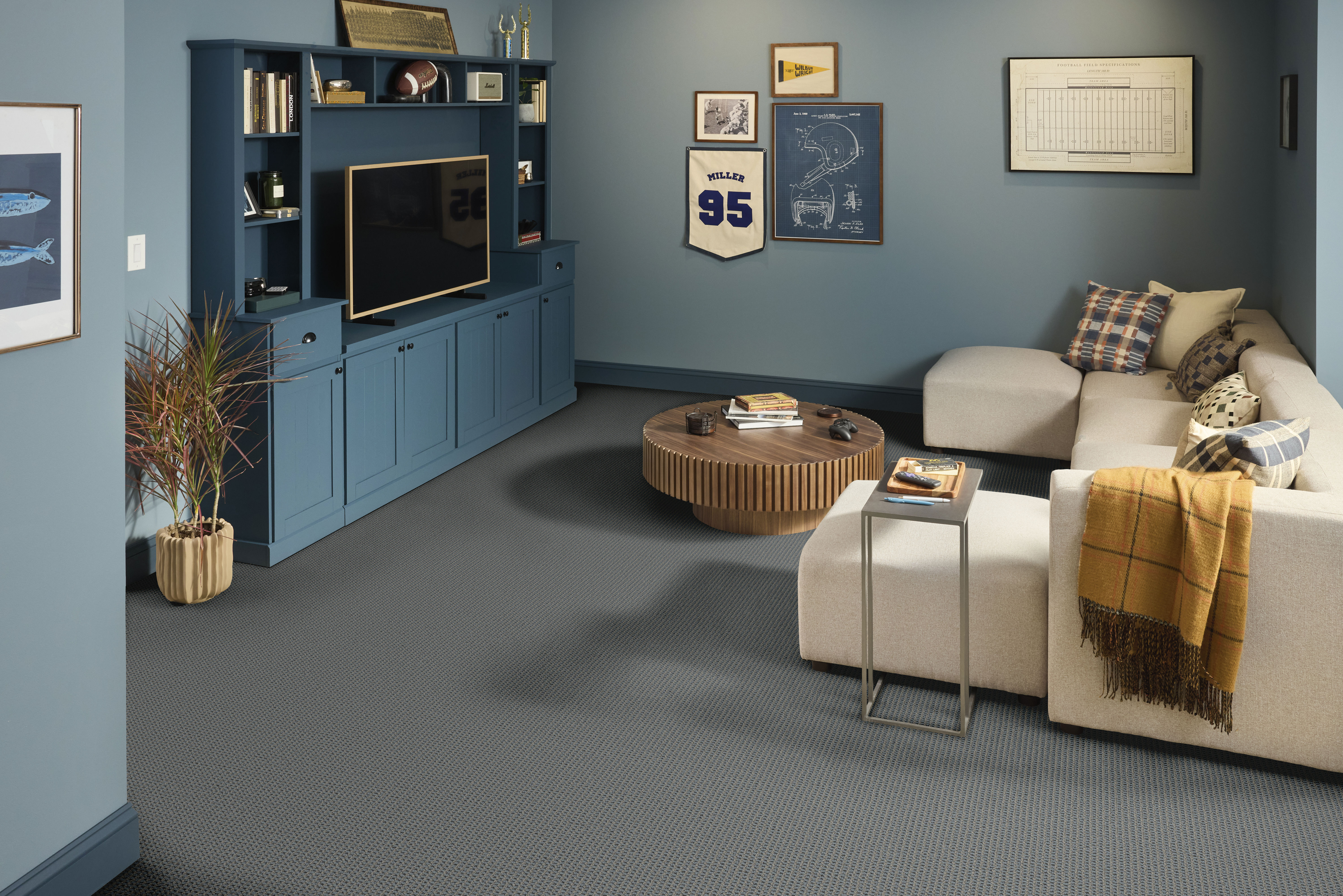 KNITTED TONE BLUE SOUTH PACIFIC ROOM