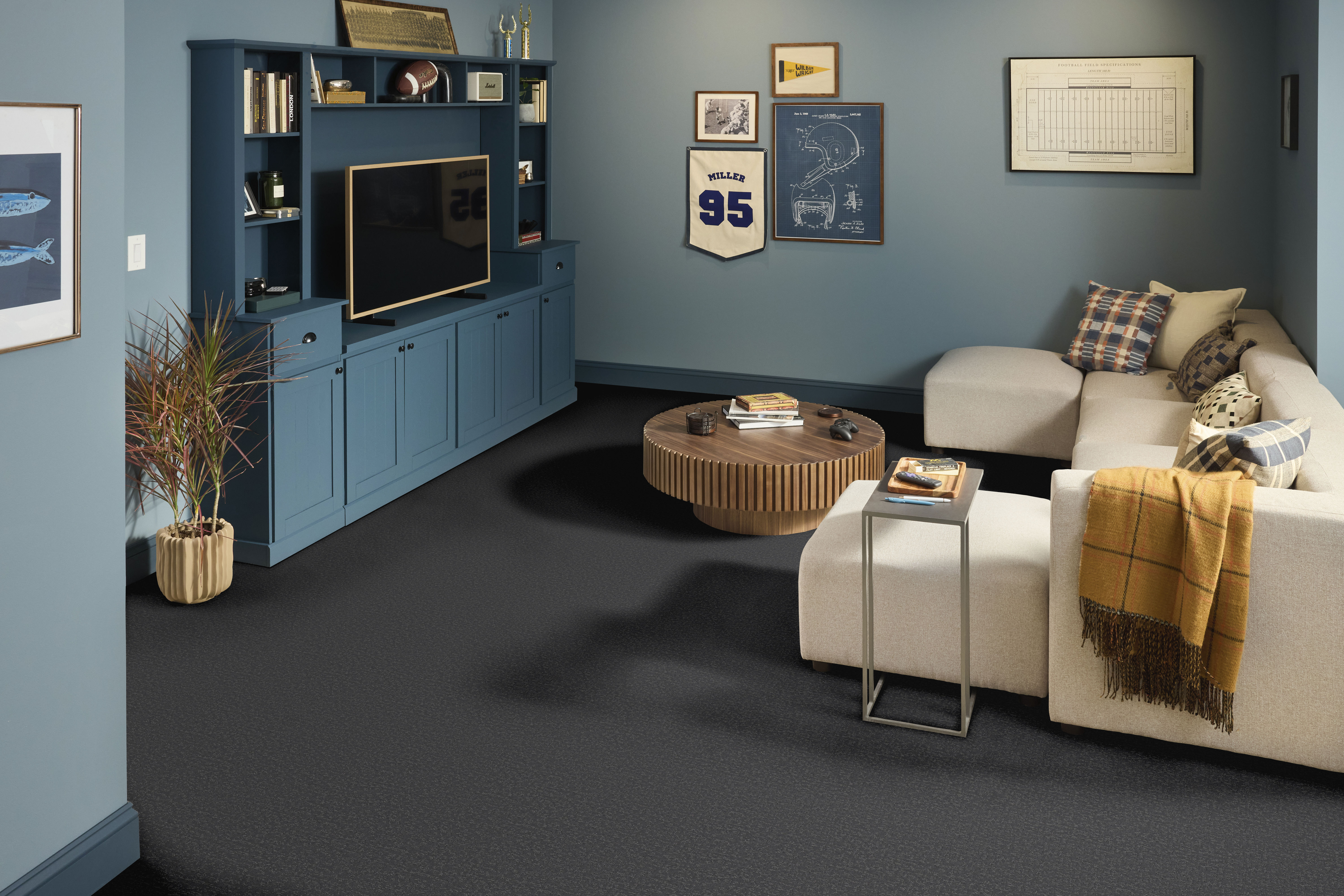 CRAFTED TONE BLUE MYSTERIOUS ROOM