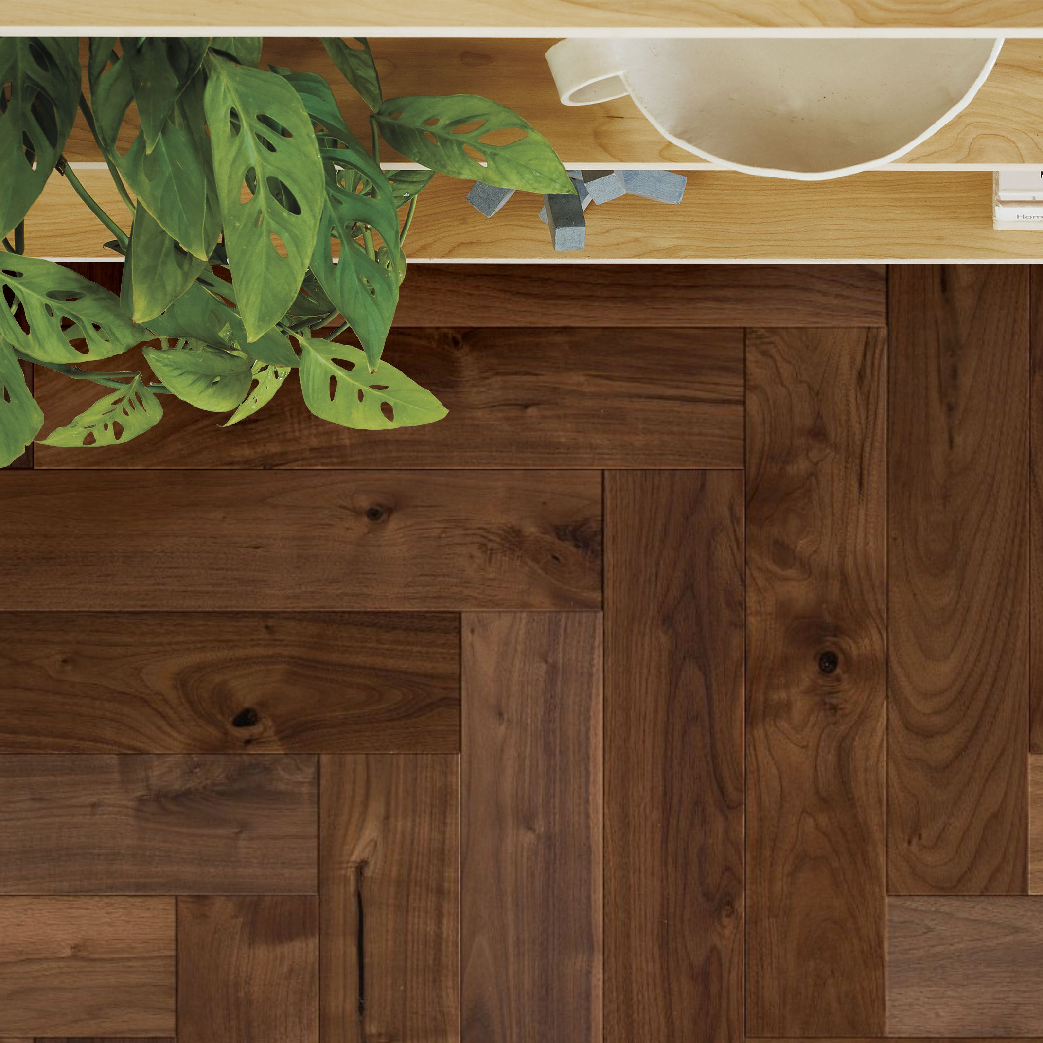 REVIVAL WALNUT HERRINGBONE RYE ROOM