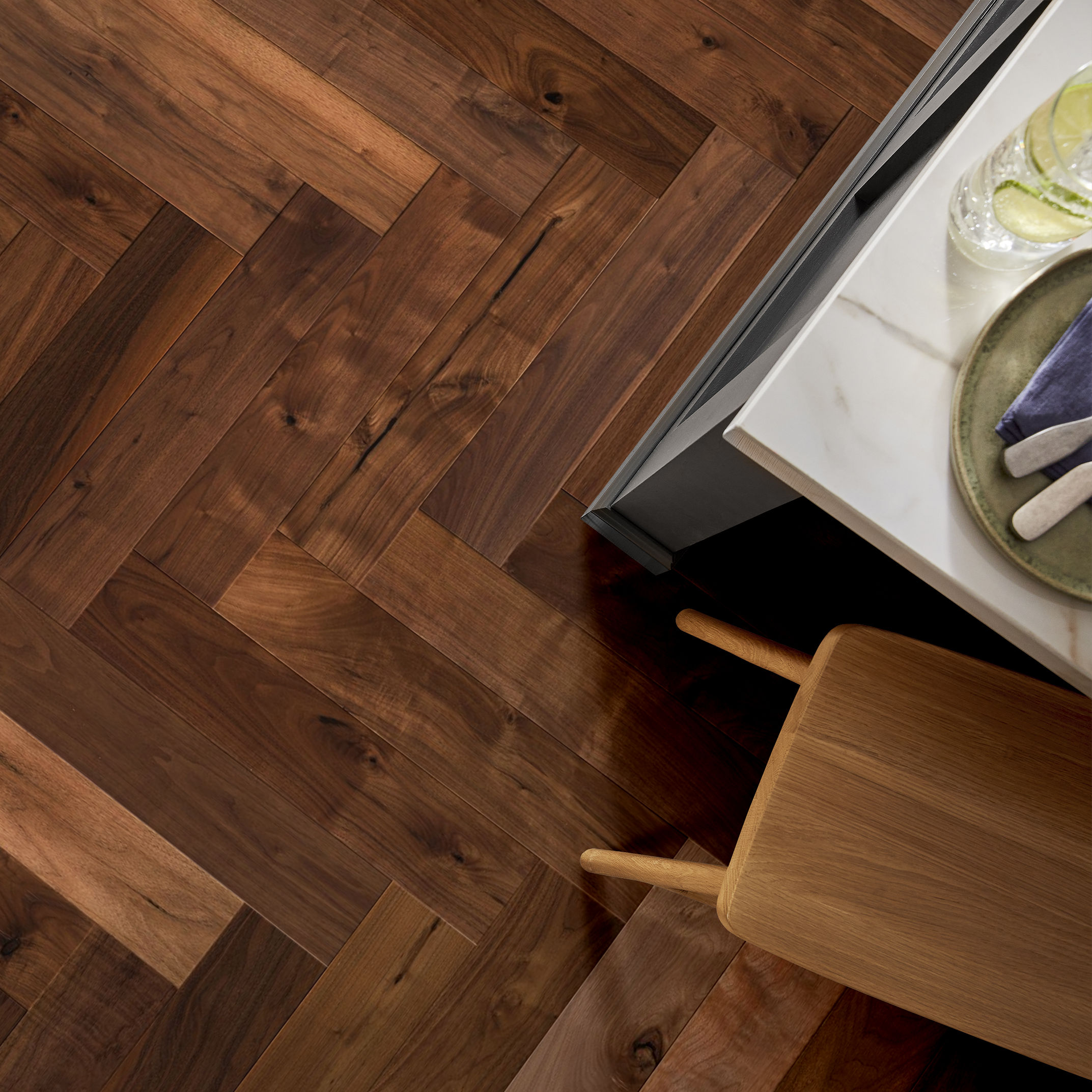 REVIVAL WALNUT HERRINGBONE RYE ROOM