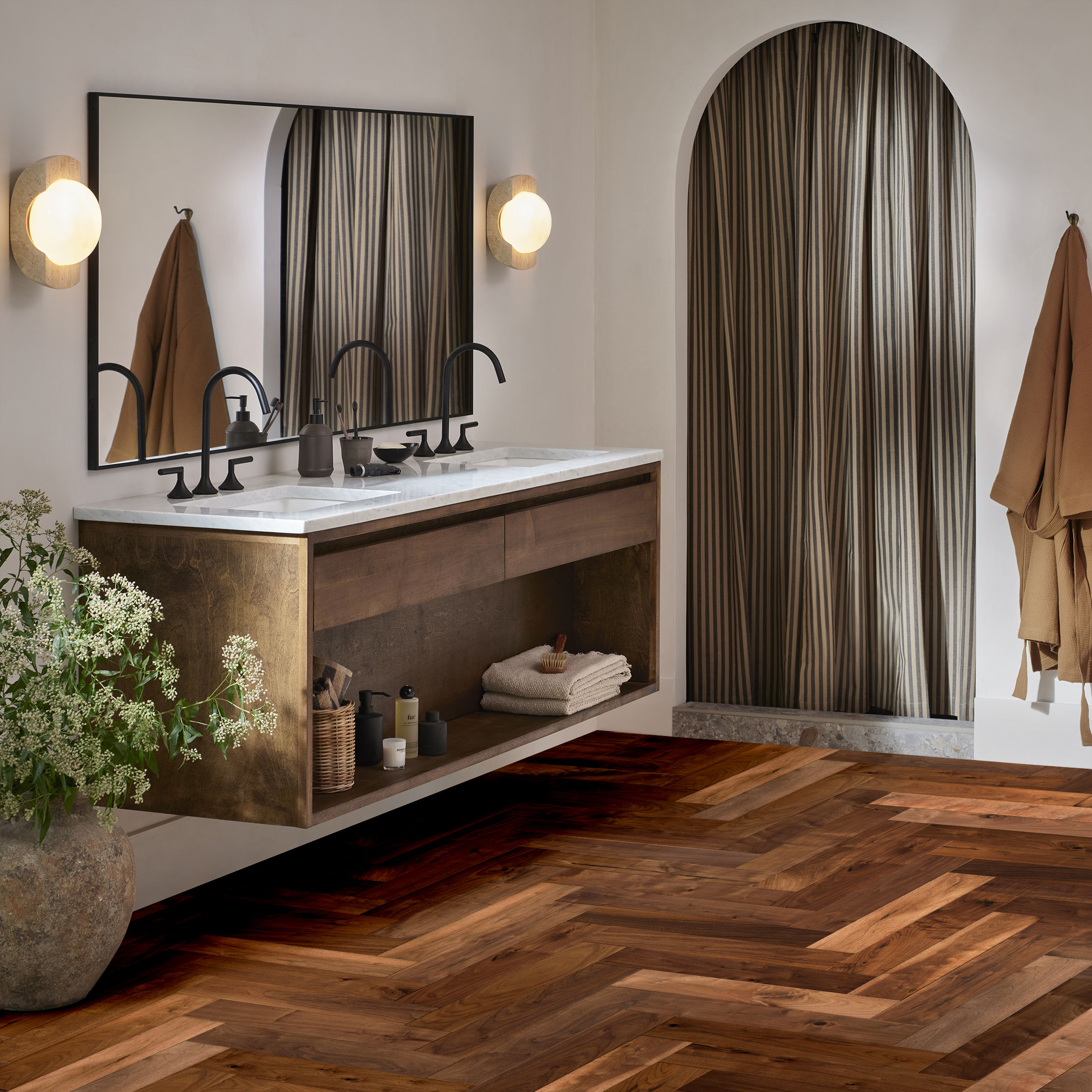 REVIVAL WALNUT HERRINGBONE RYE ROOM