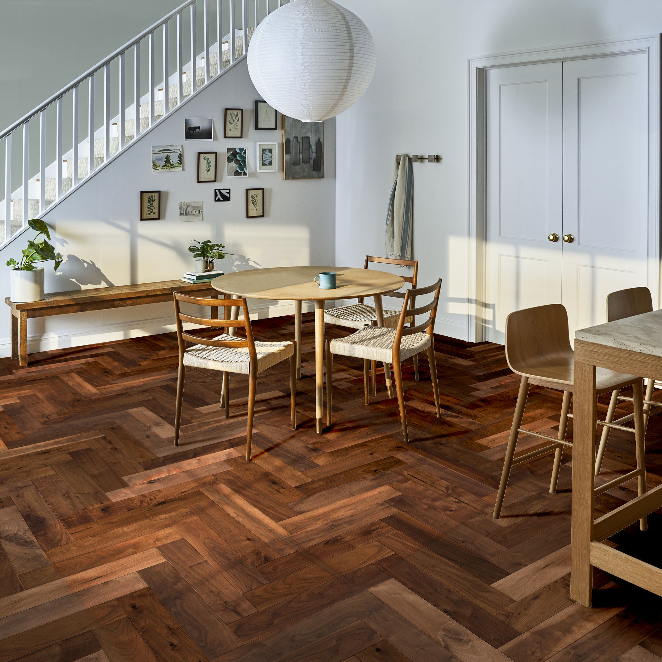 REVIVAL WALNUT HERRINGBONE RYE ROOM