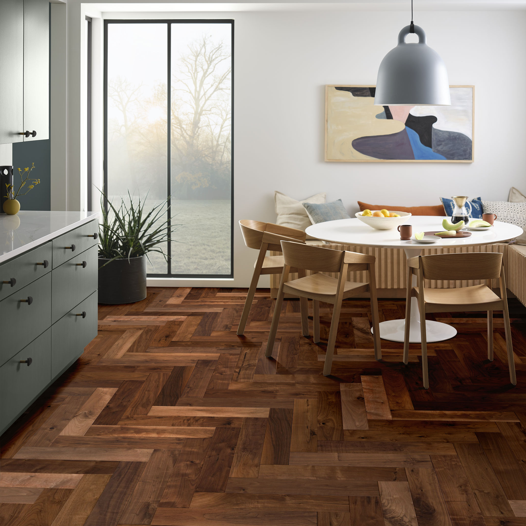 REVIVAL WALNUT HERRINGBONE RYE ROOM