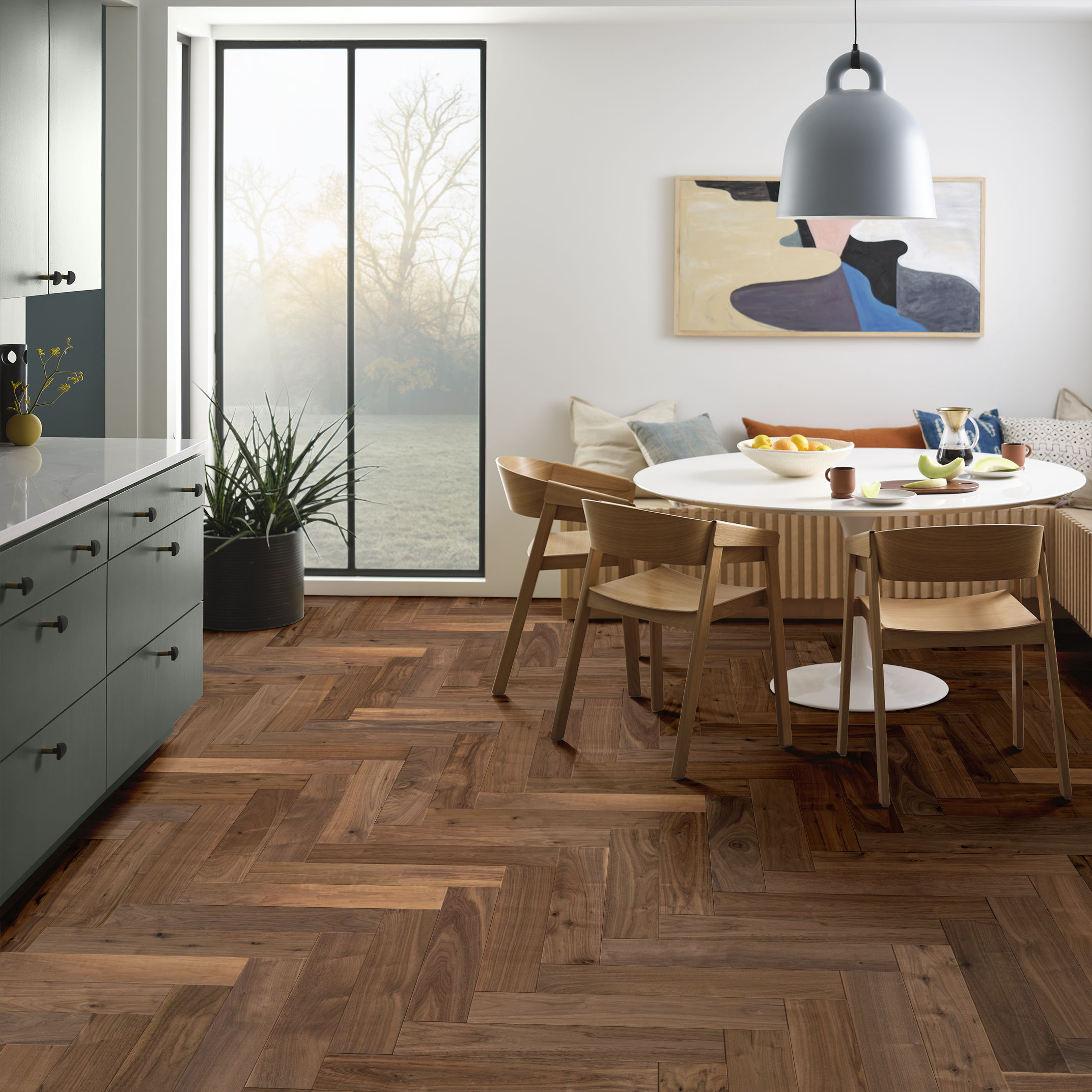 REVIVAL WALNUT HERRINGBONE ERA ROOM