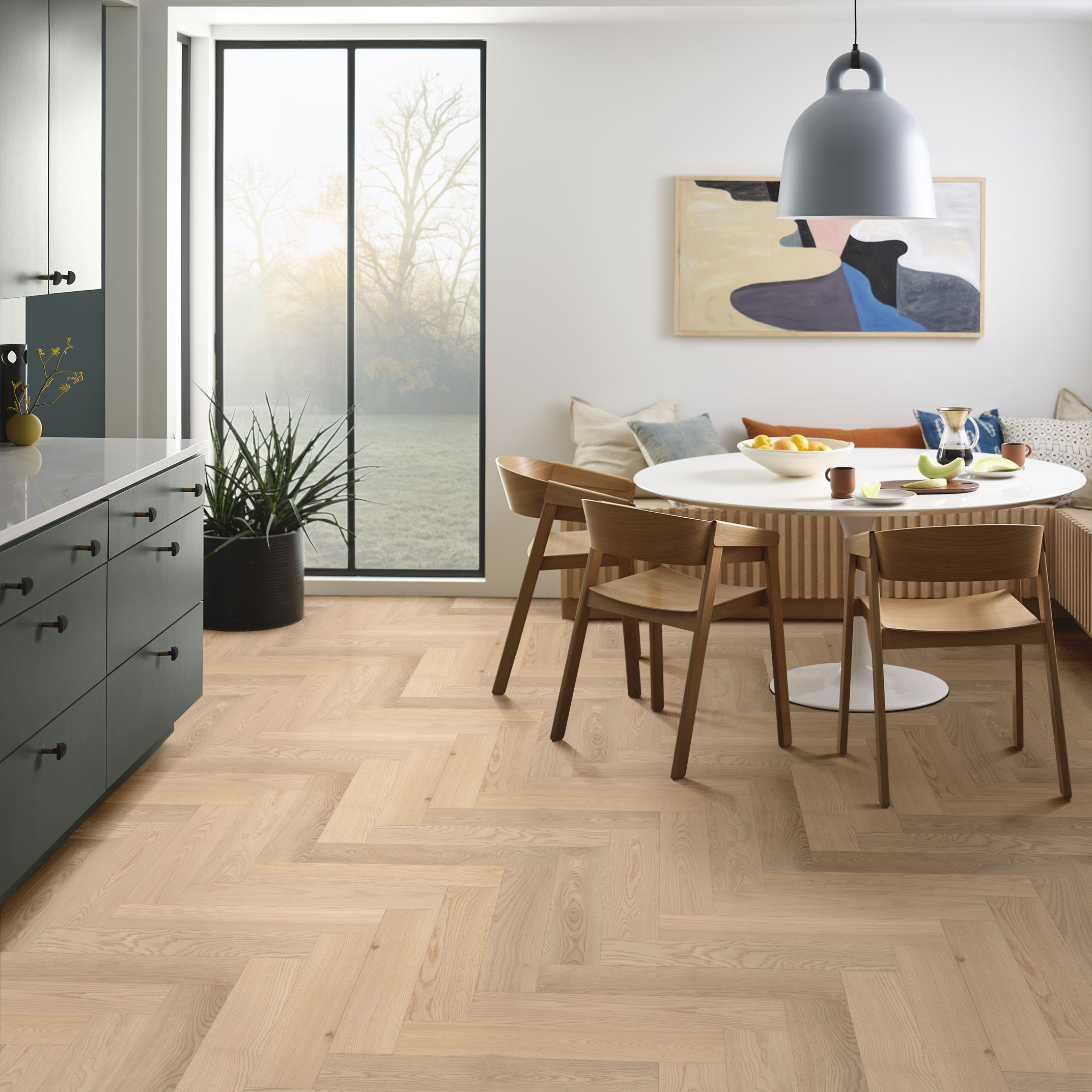 EUROPEAN ASH HERRINGBONE PARFAIT ROOM