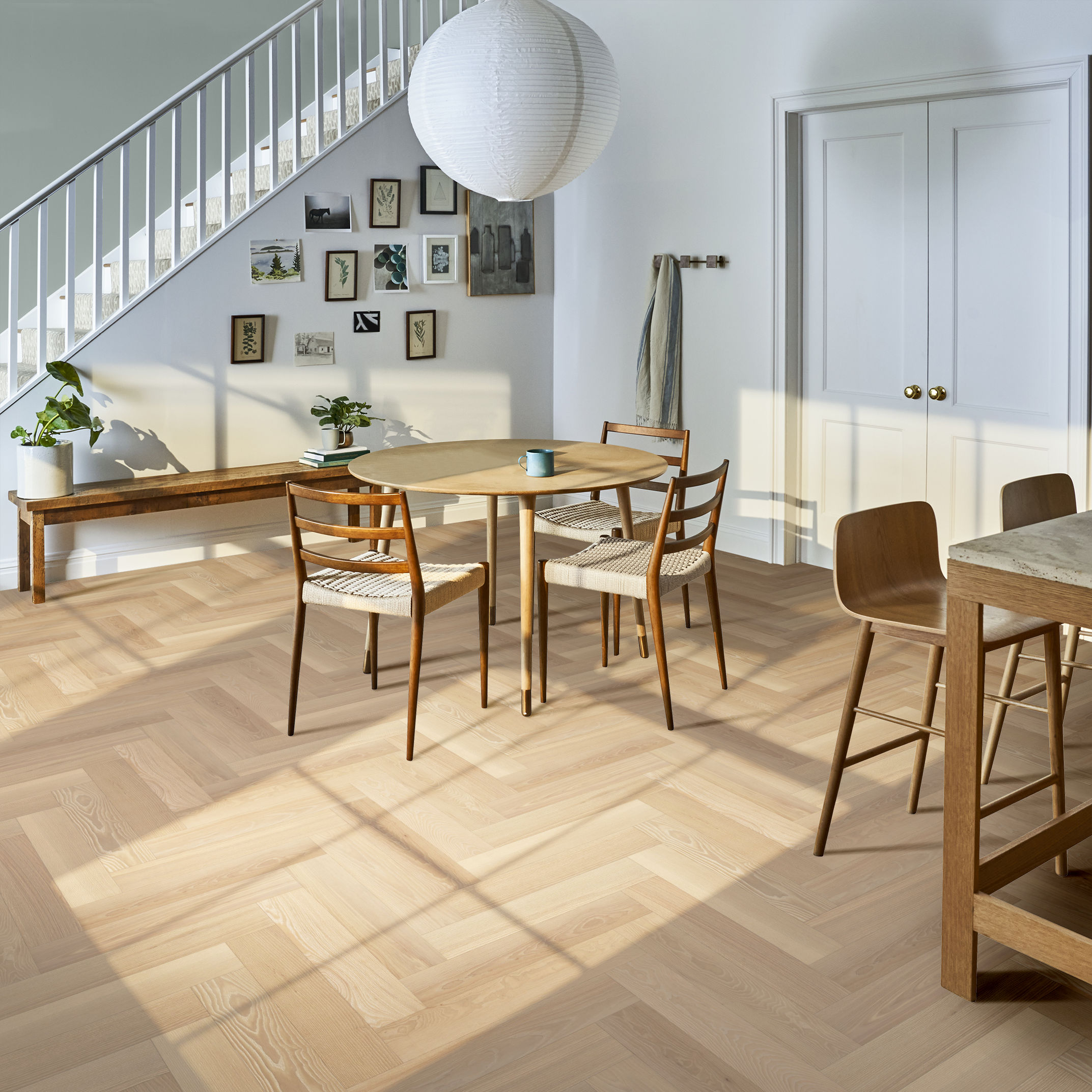 EUROPEAN ASH HERRINGBONE CARNIVAL ROOM