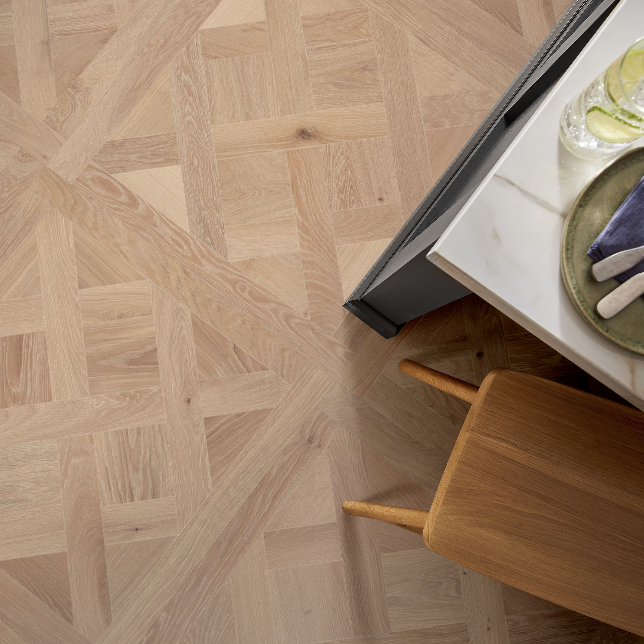 PROVINCIAL PARQUET FRENCH BUFF ROOM