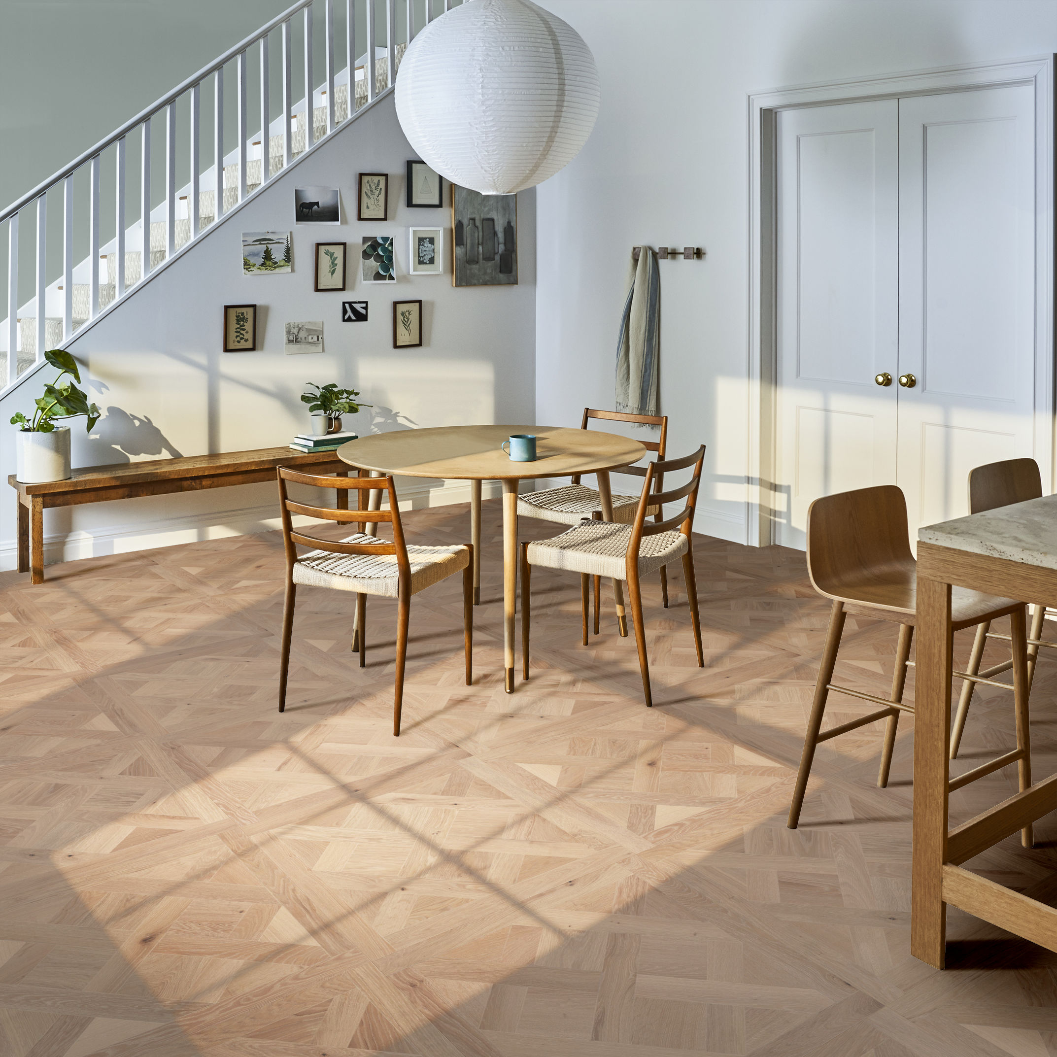 PROVINCIAL PARQUET FRENCH BUFF ROOM