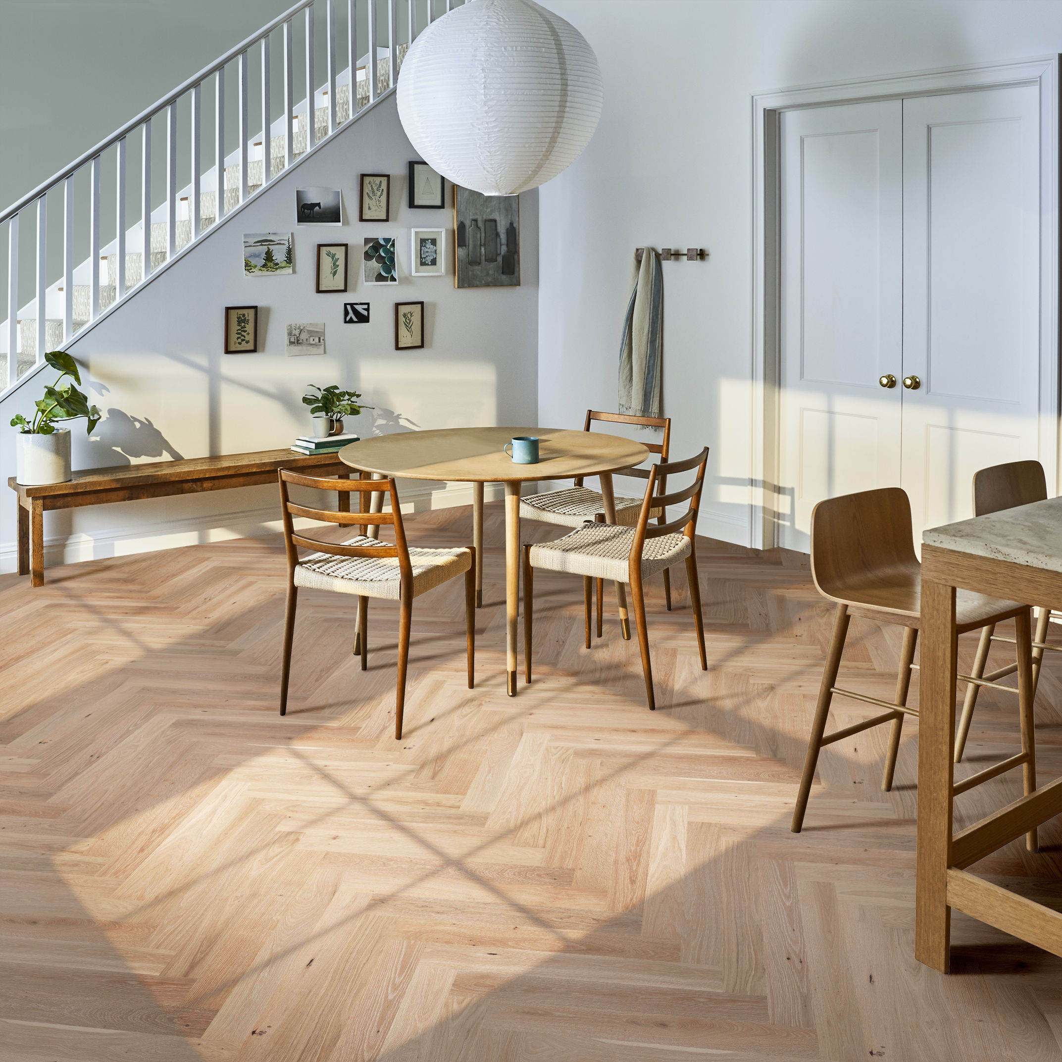 PROVINCIAL HERRINGBONE PARCHMENT ROOM