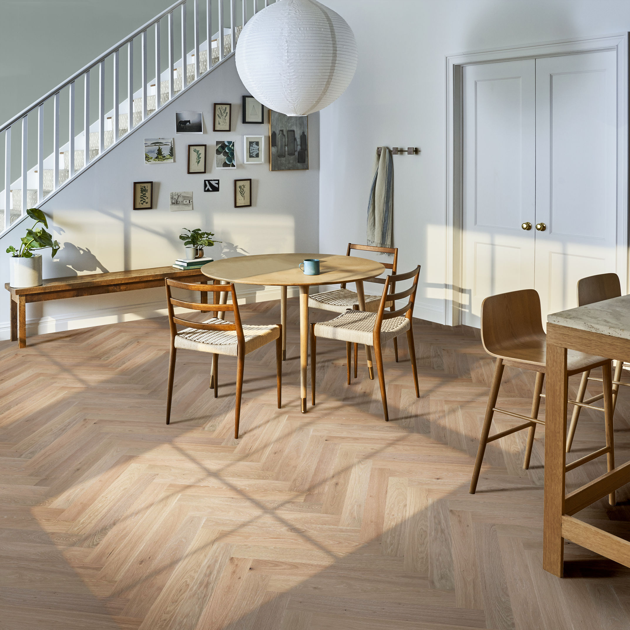 PROVINCIAL HERRINGBONE FRENCH BUFF ROOM