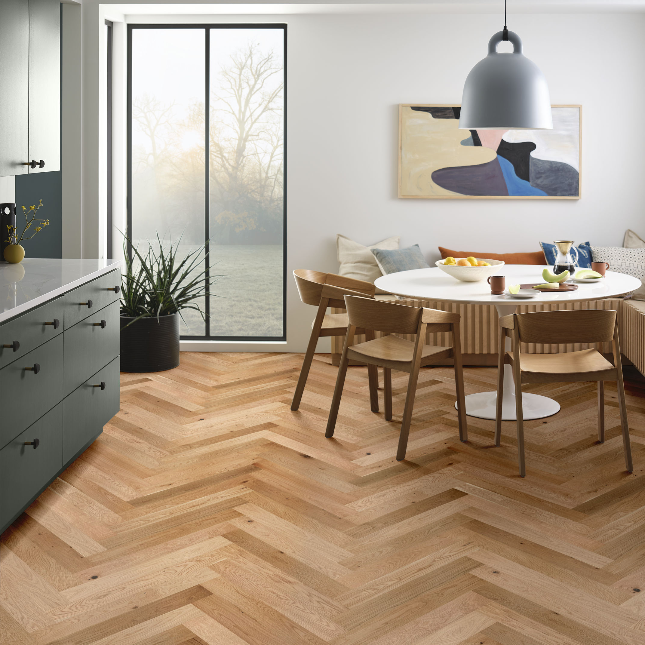 PROVINCIAL HERRINGBONE AU NATURALE ROOM