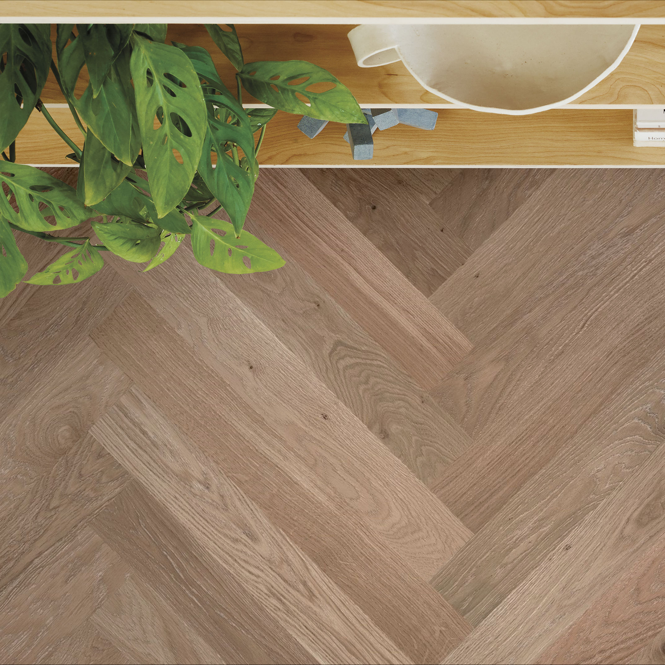 PROVINCIAL HERRINGBONE FAWN ROOM