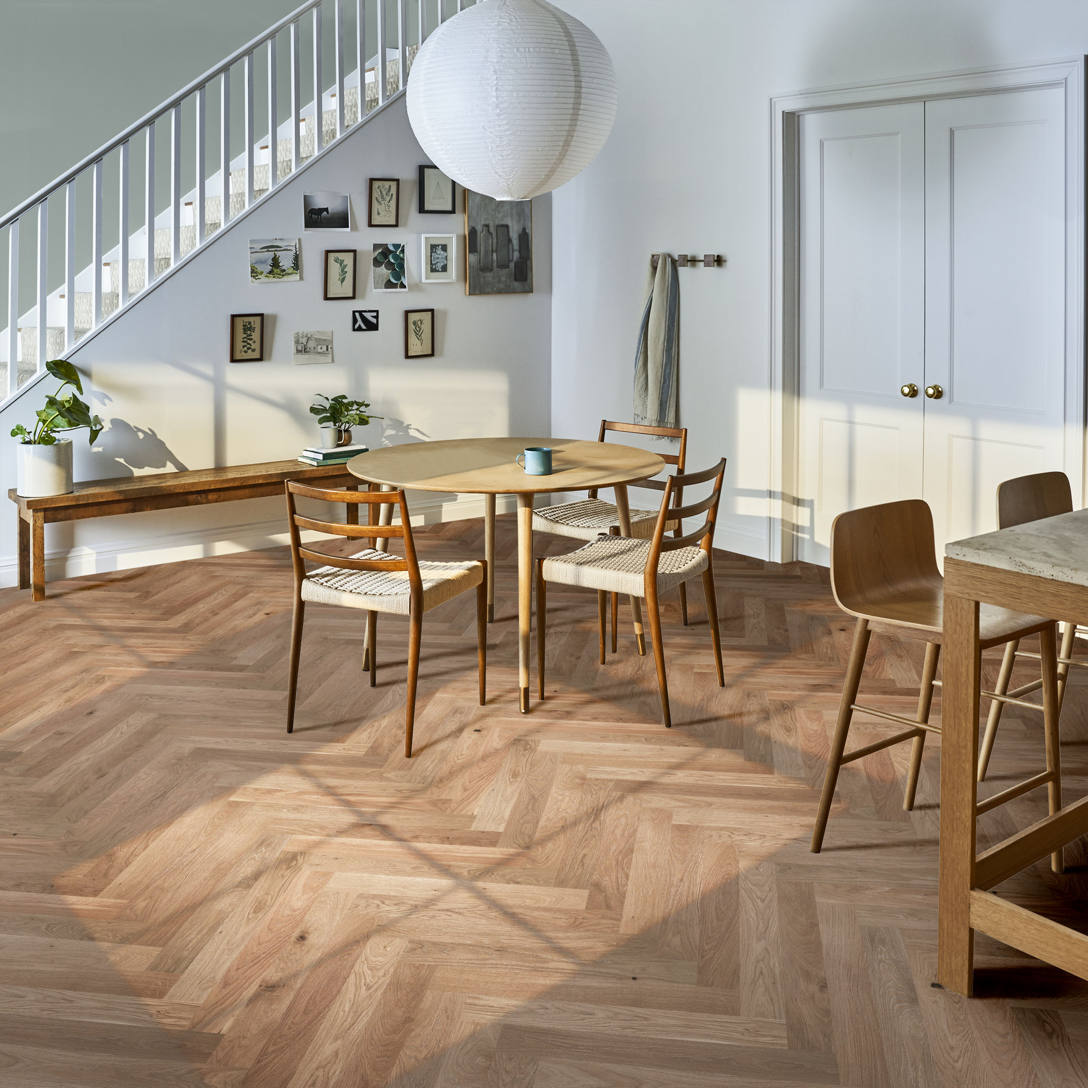 PROVINCIAL HERRINGBONE FAWN ROOM