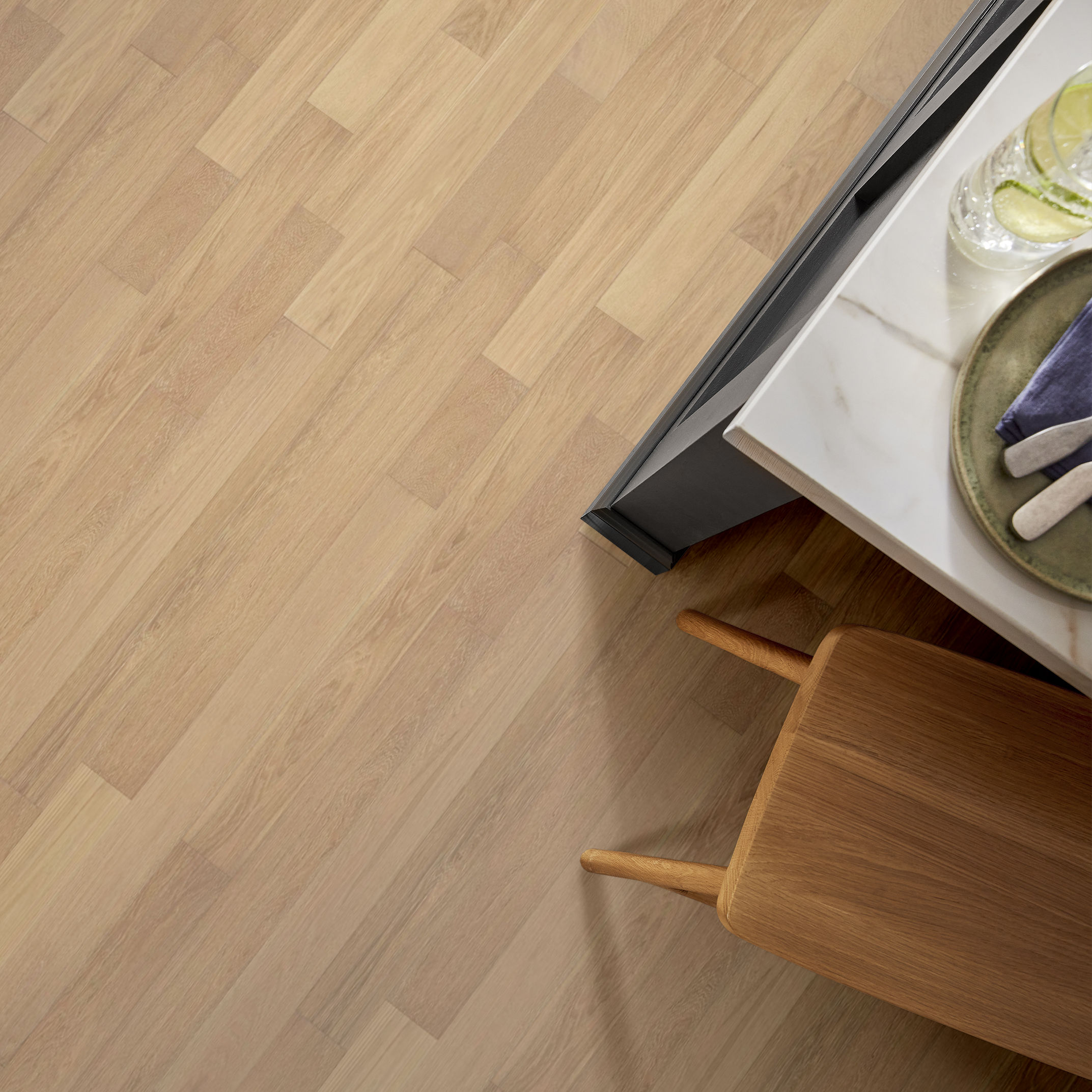 Carpentry Oak - Wire Brushed Hardwoods Flooring in Sediment