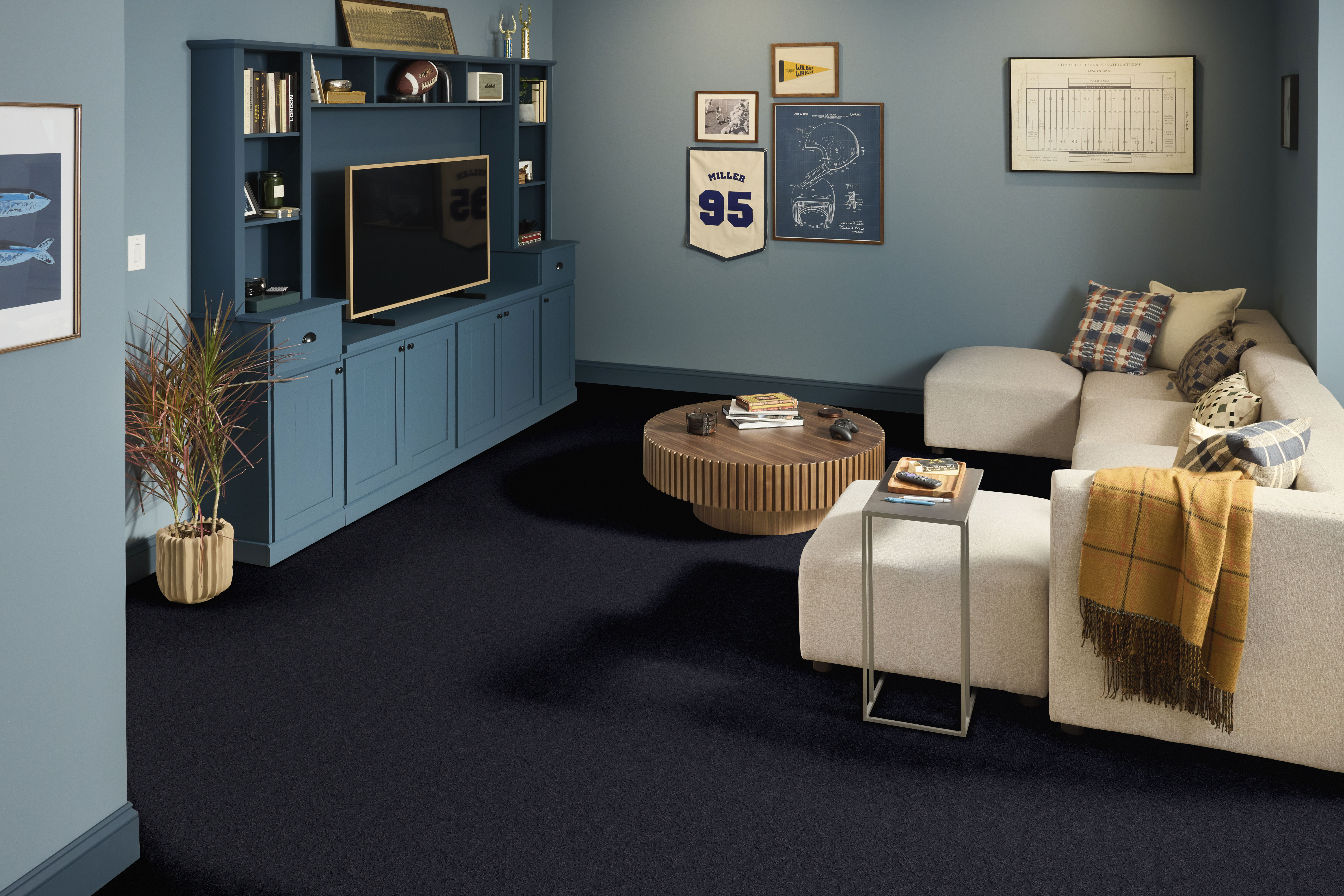 HEIRLOOM ATHENS DEEP INDIGO ROOM