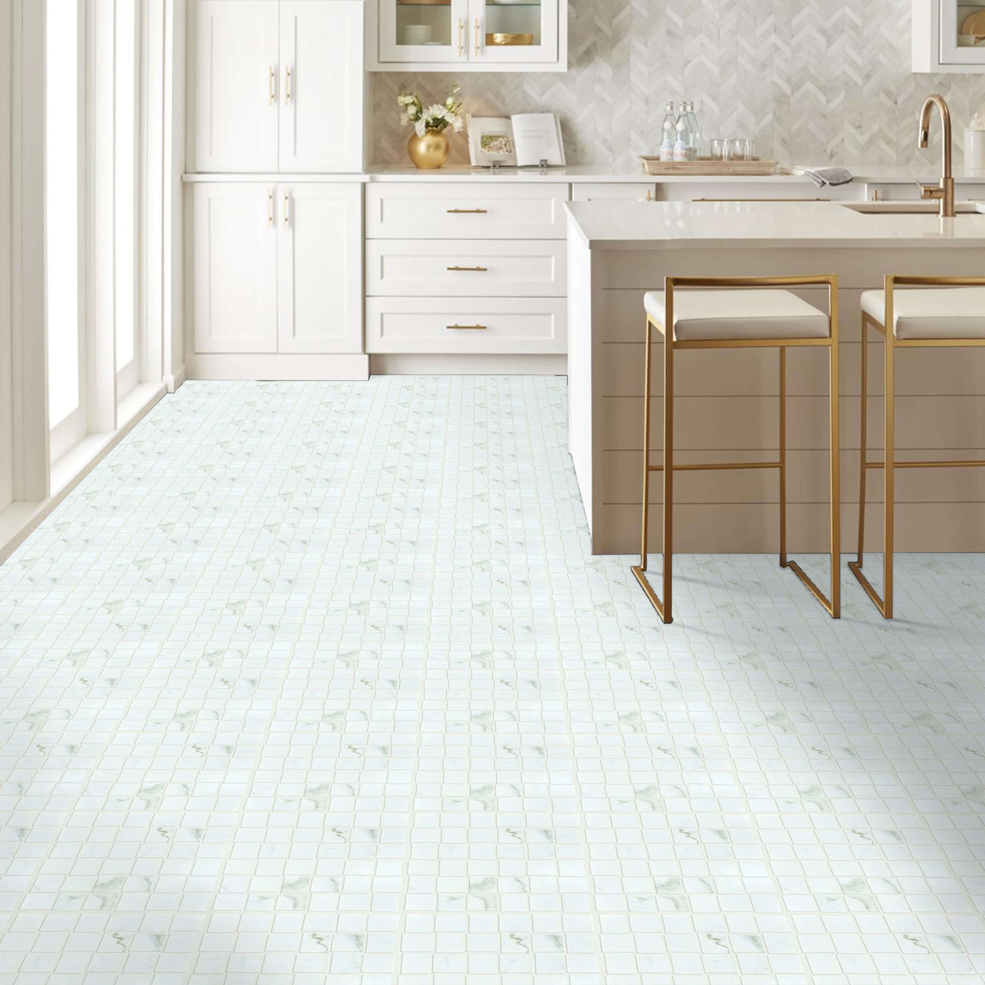 marvel basketweave mosaic matte - calacatta | ceramics | tg12c  