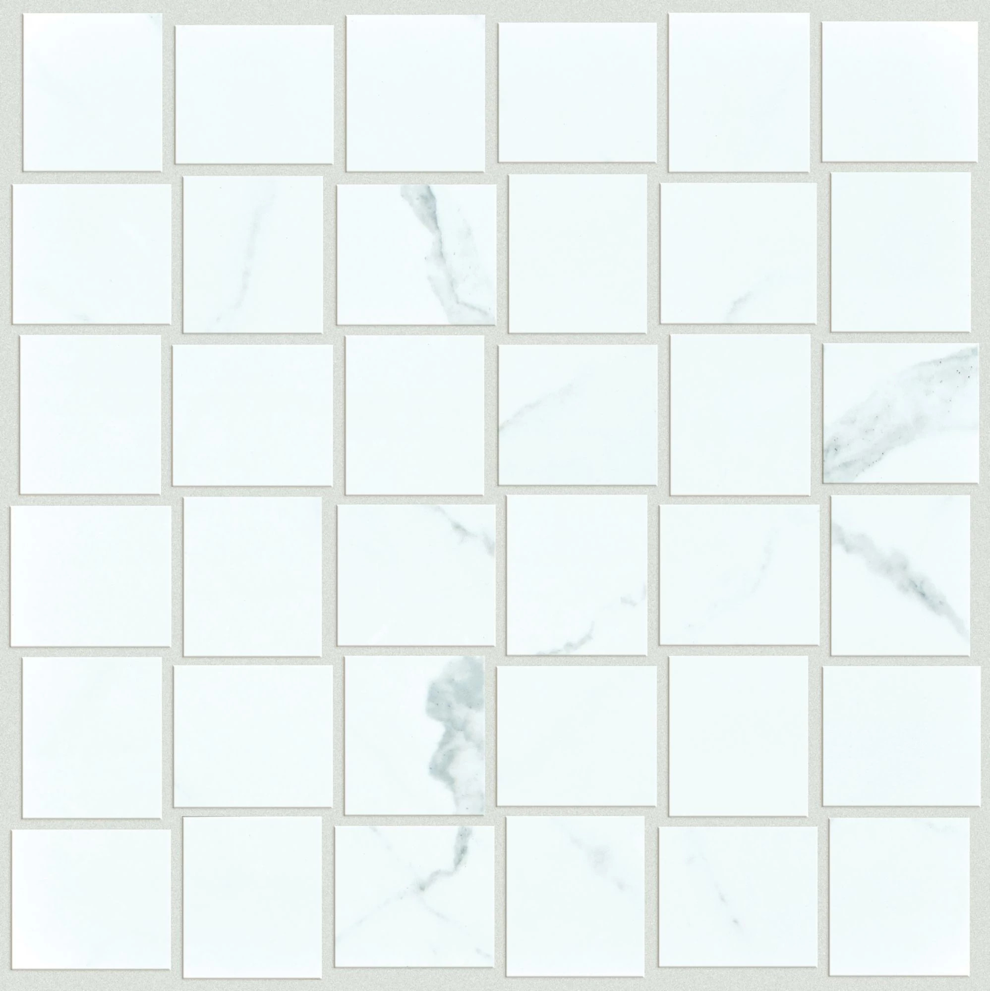 Marvel Basketweave Mosaic Matte-Statuario-TG12C_00151