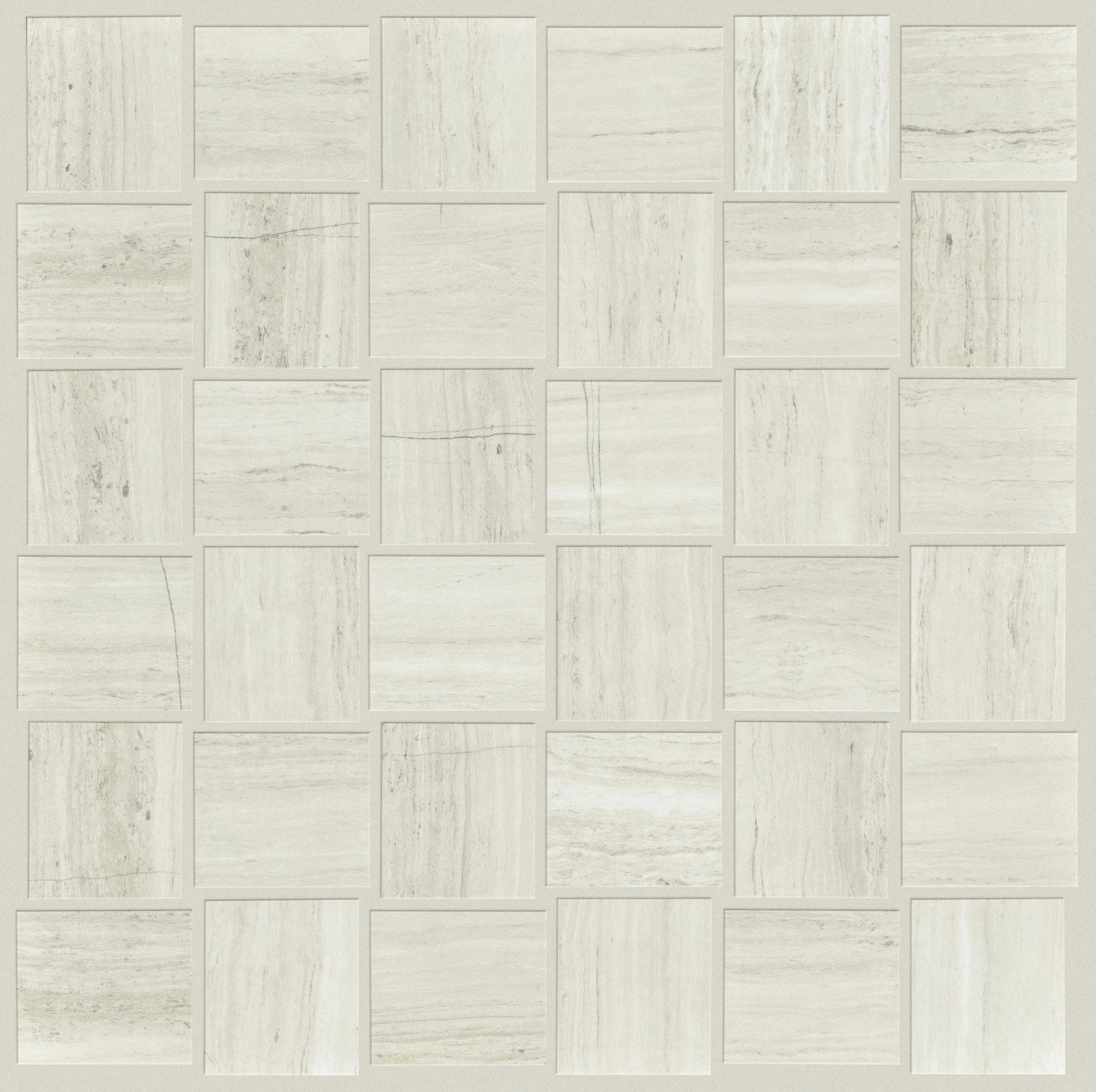 Marvel Basketweave Mosaic Matte-Ash-TG12C_00550