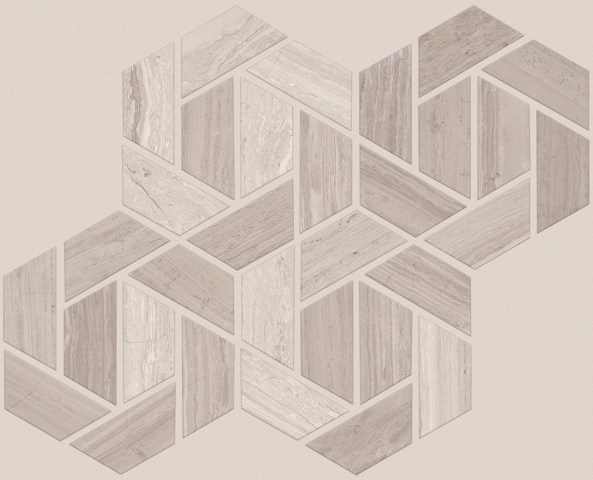 Estate Double Hexagon Mosaic-Rockwood-TG38F_00500