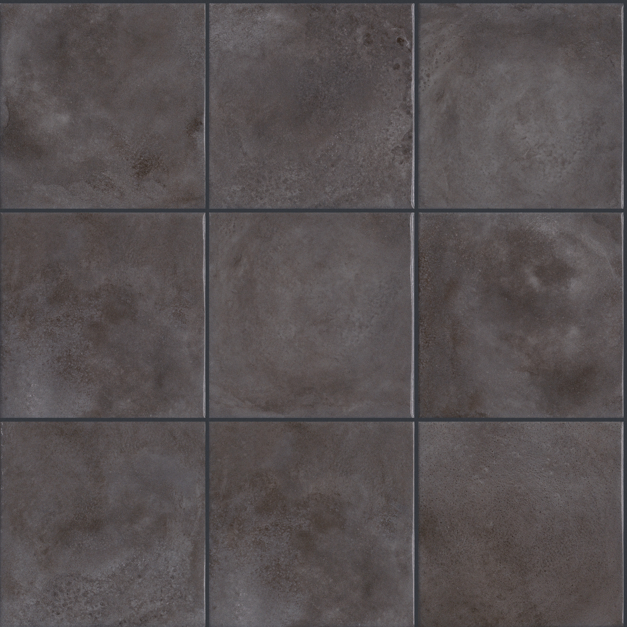 Chromatile 8X8 Sq Flat-Obsidian-TG58H_00900