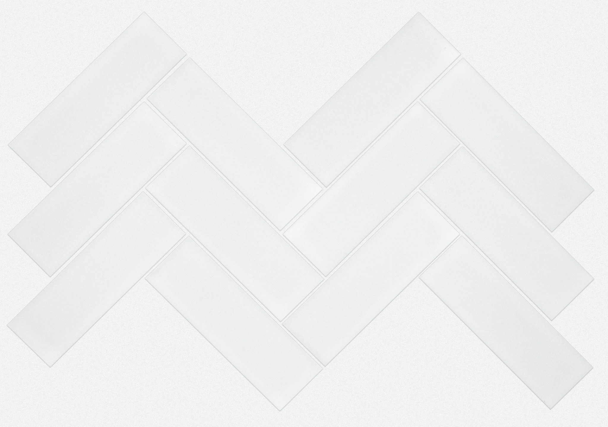 Baker Blvd Herringbone Matte - White - TG77F_00100