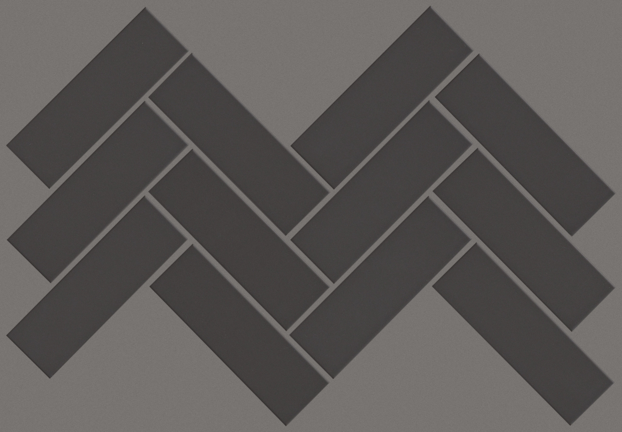 Baker Blvd Herringbone Matte - Carbon - TG77F_00950