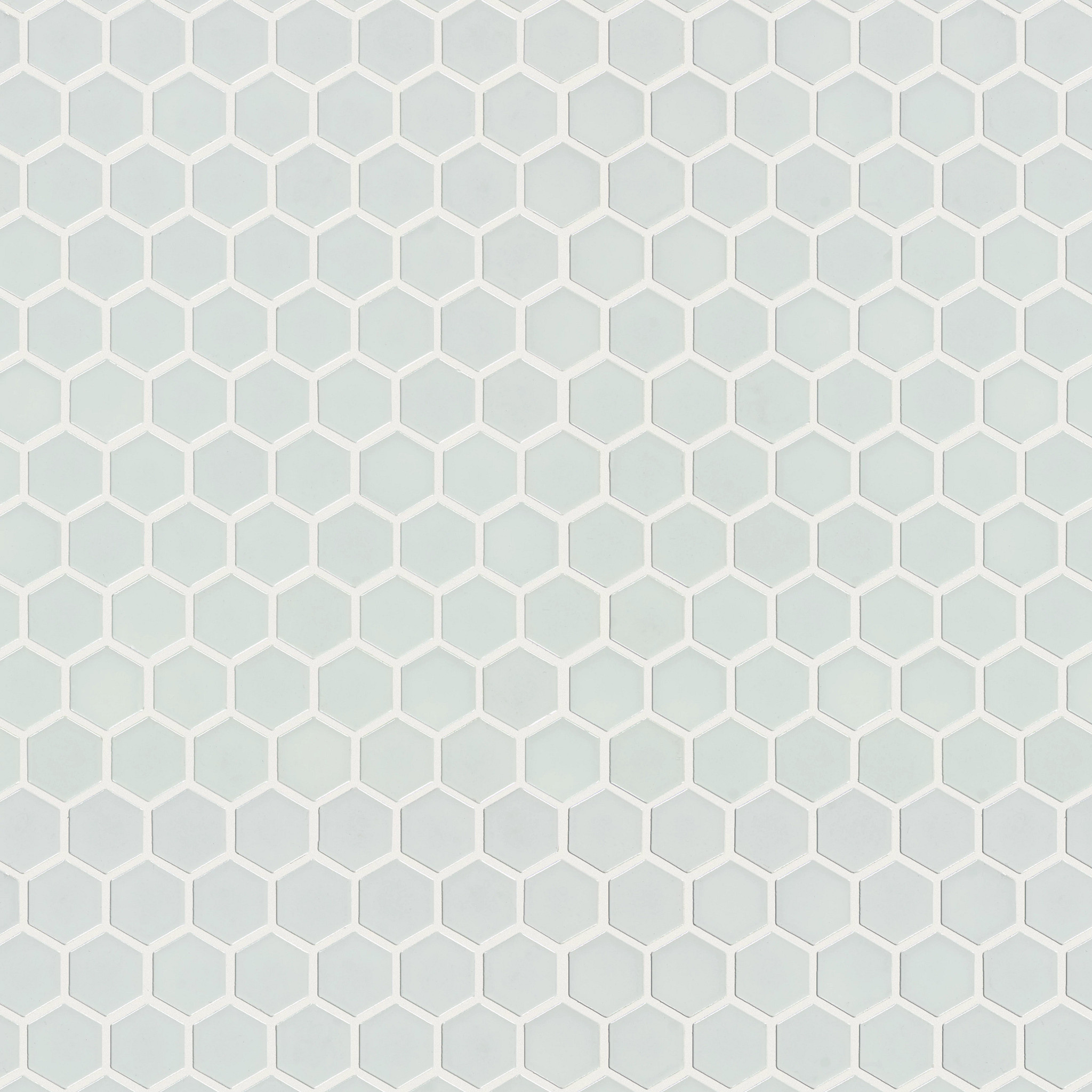 Baker Blvd 2" Hex Matte Mosaic - White - TG98F_00100