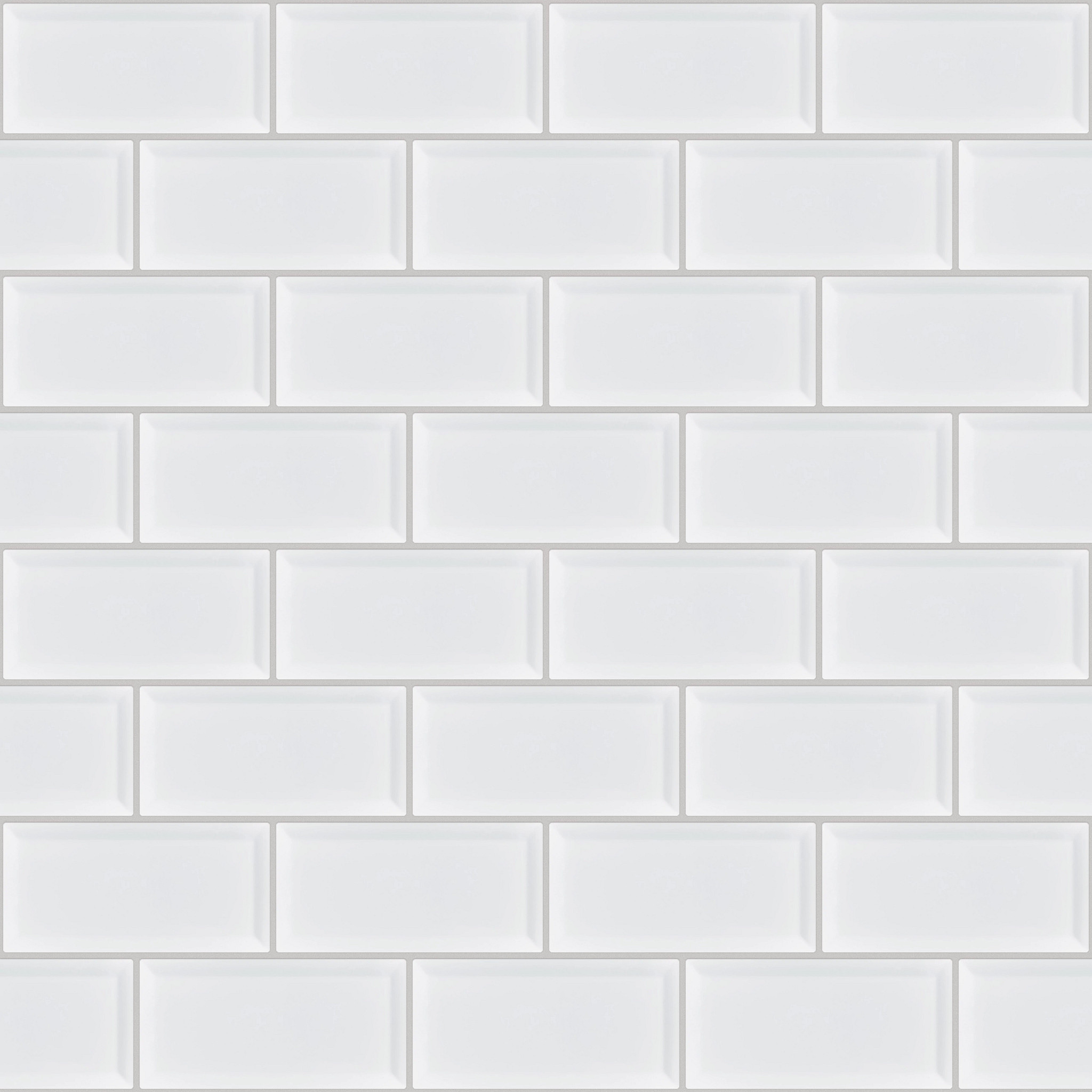 Baker Blvd 3X6 Beveled - White - TG99F_00100