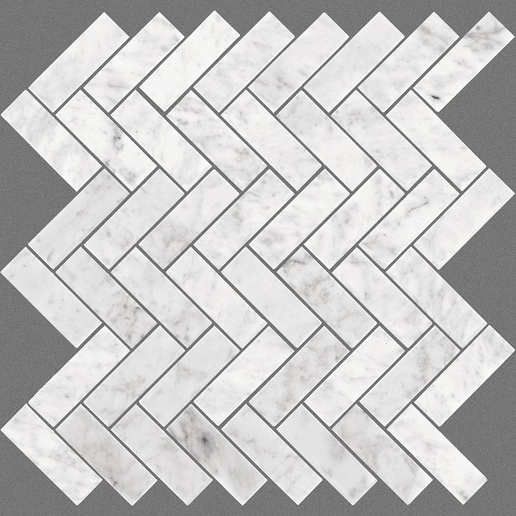 estate_herringbone_mosaic - bianco_carrara | ceramics estate_herringbone_mosaic - bianco_carrara | ceramics