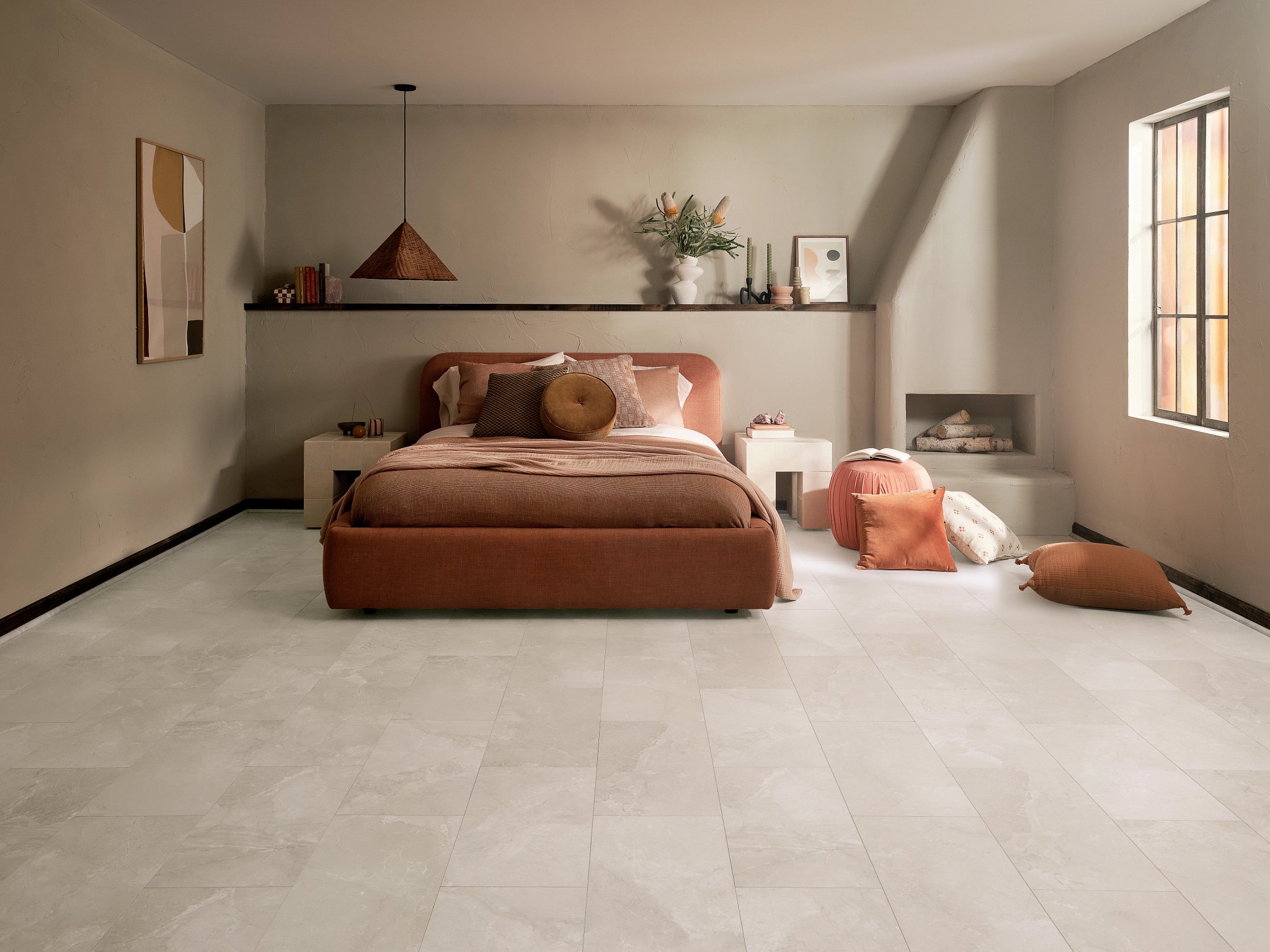 COREtec Tile - Cremello Travertine - Designer's Choice