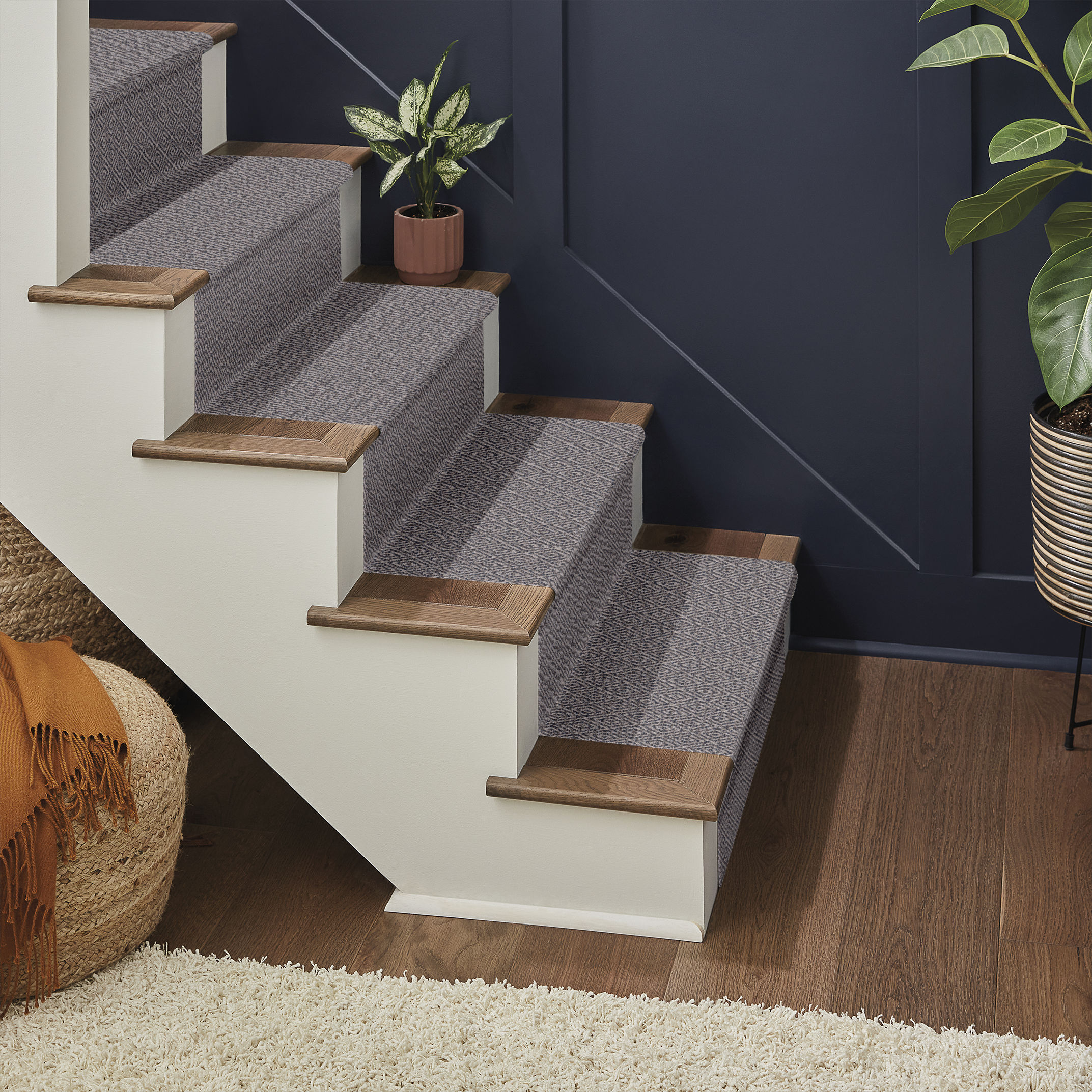 Stroll - Carpet for Stairs in Seaport Blue | AndersonTuftex