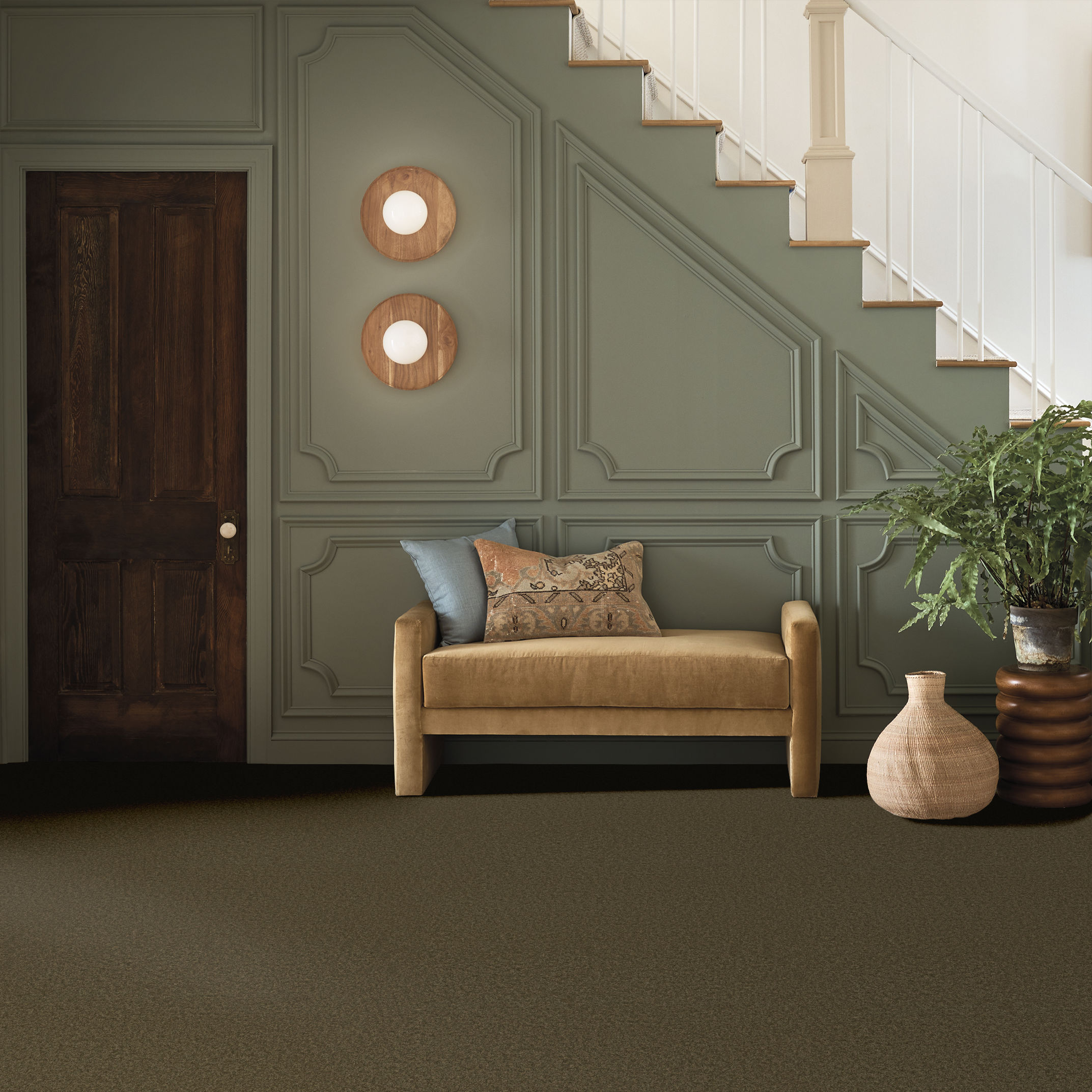 ENCHANTING DARK OLIVE ROOM