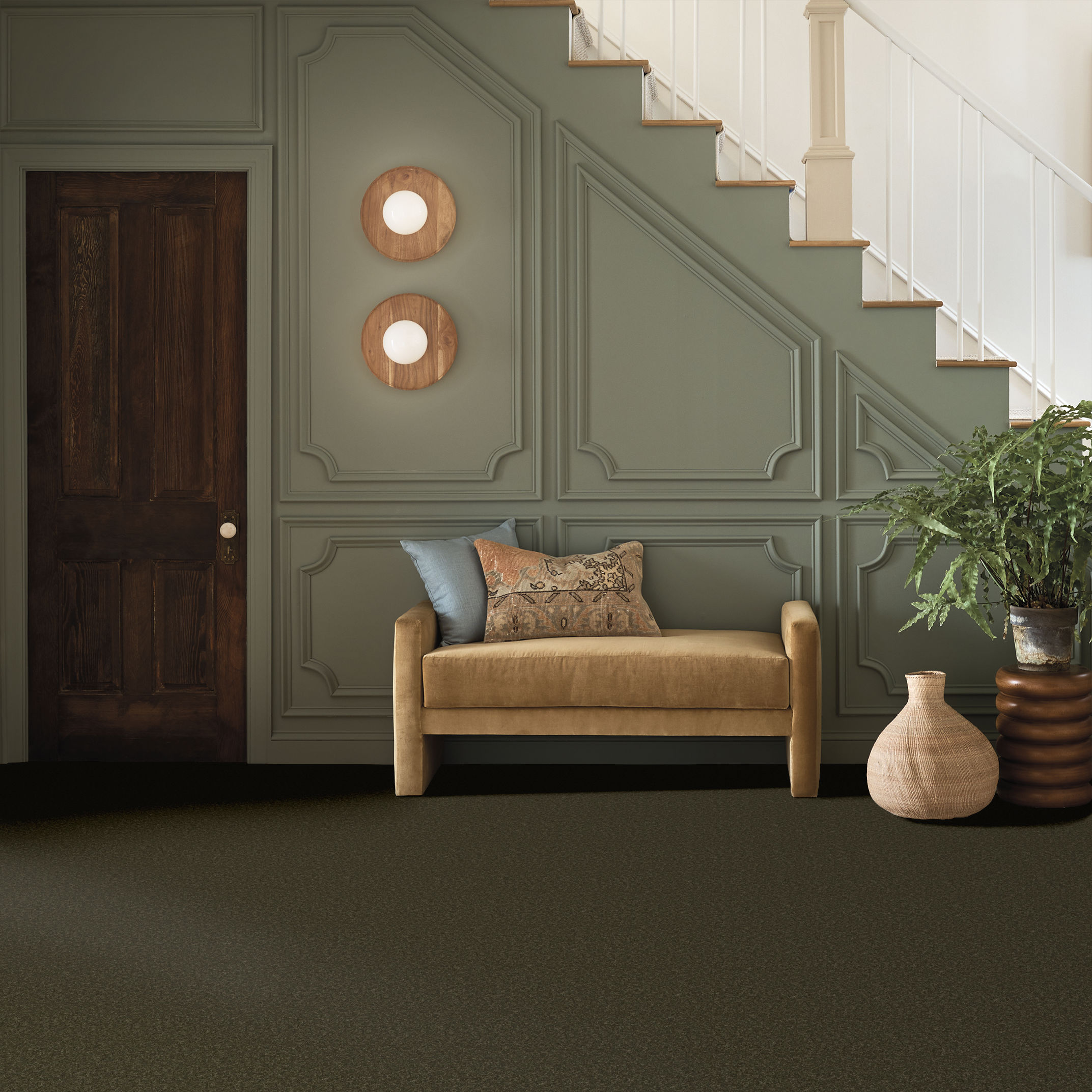 ELEGANT BEAUTY DARK OLIVE ROOM