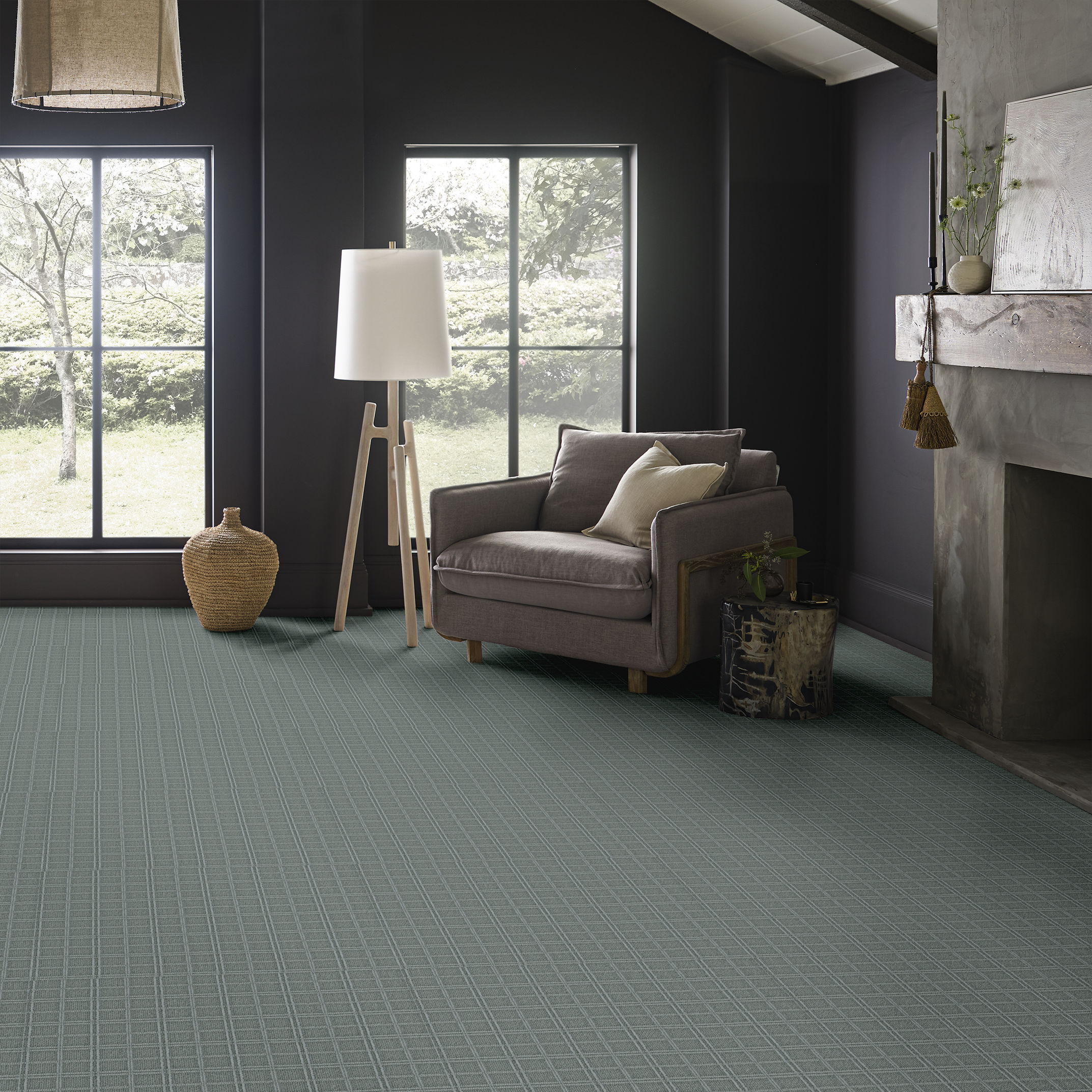 BREEZE BLOCK BLUE FERN ROOM