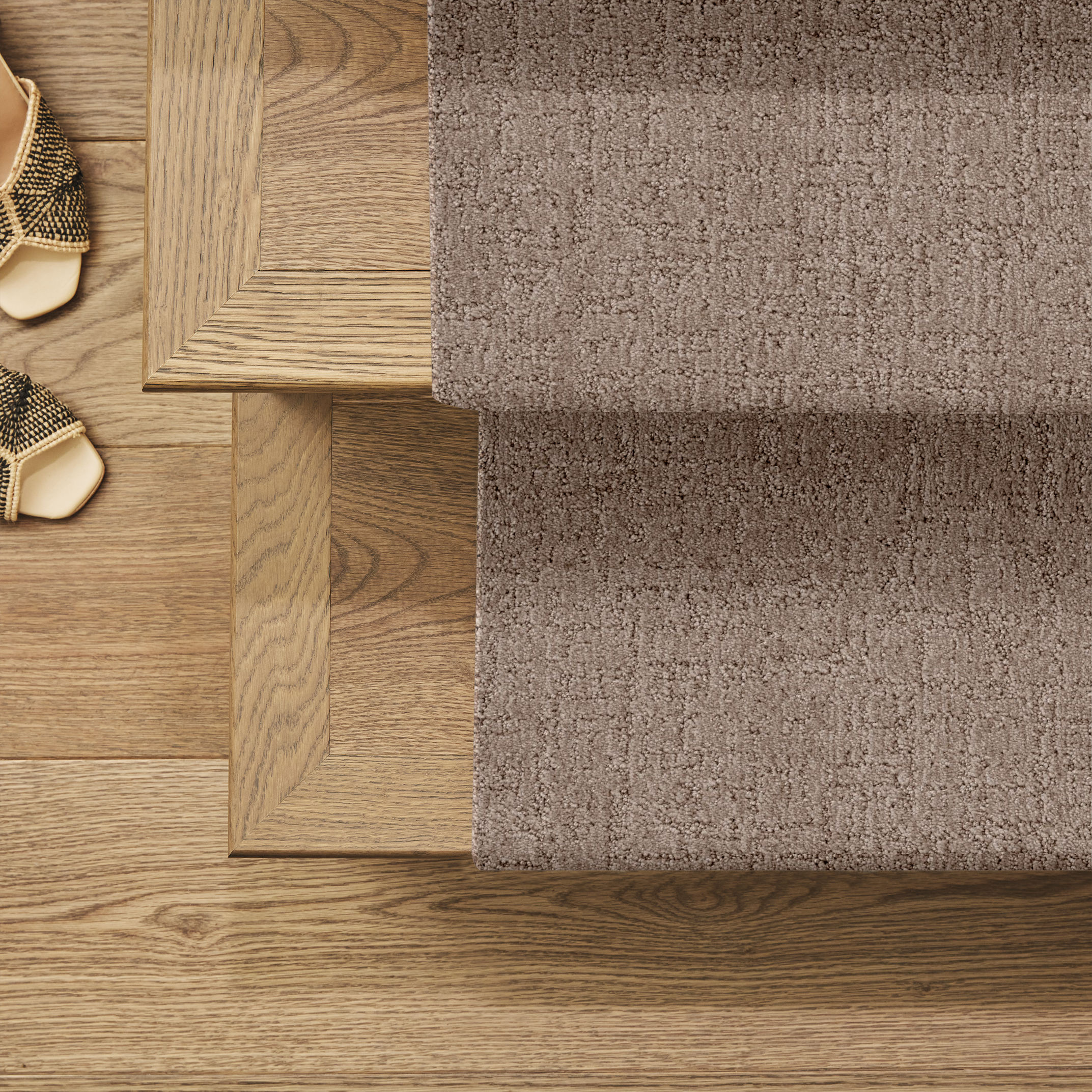 Indulgent - Carpet for Stairs in Oxford Tan | AndersonTuftex